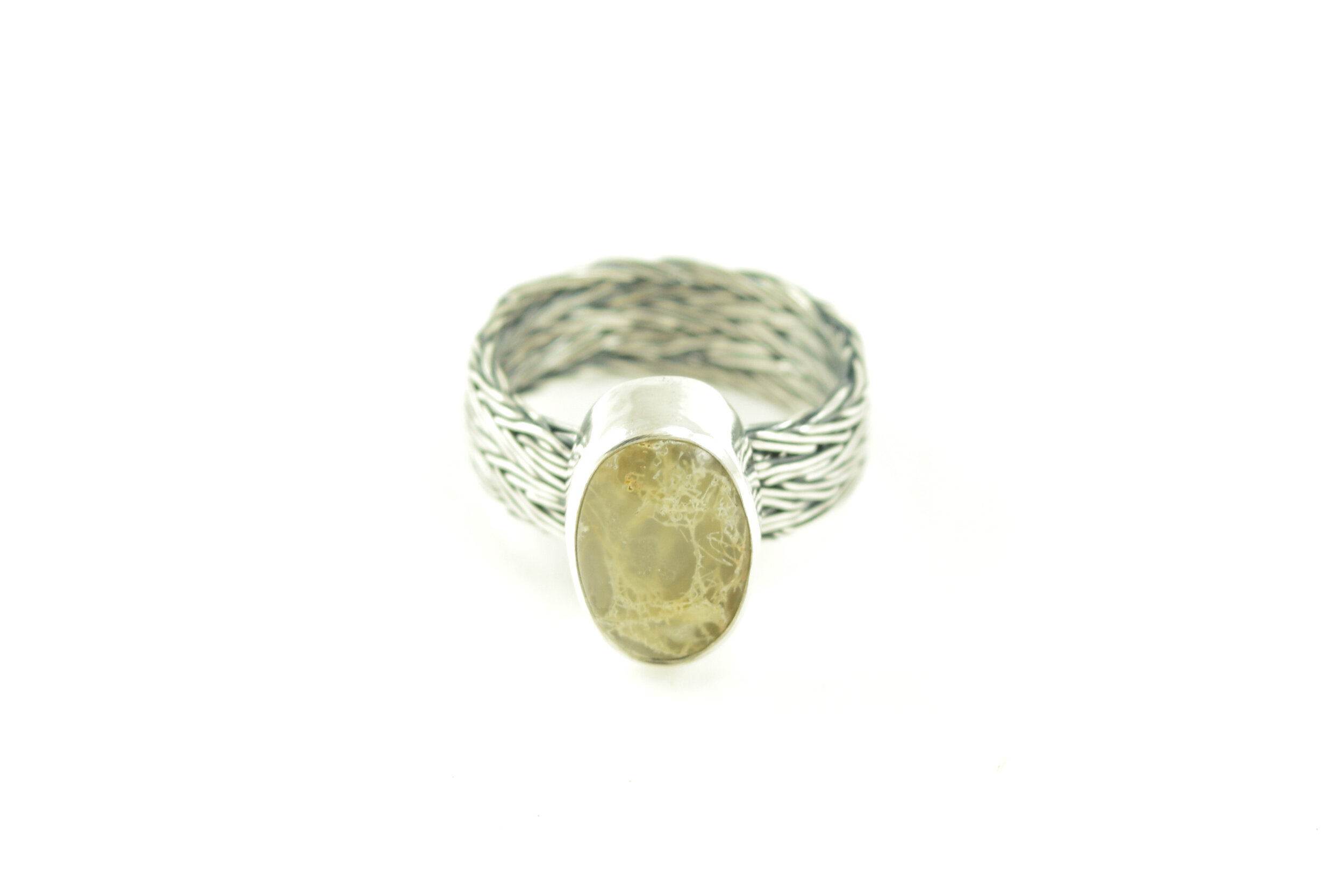Horse Canyon Agate Viking Knit Ring.jpeg