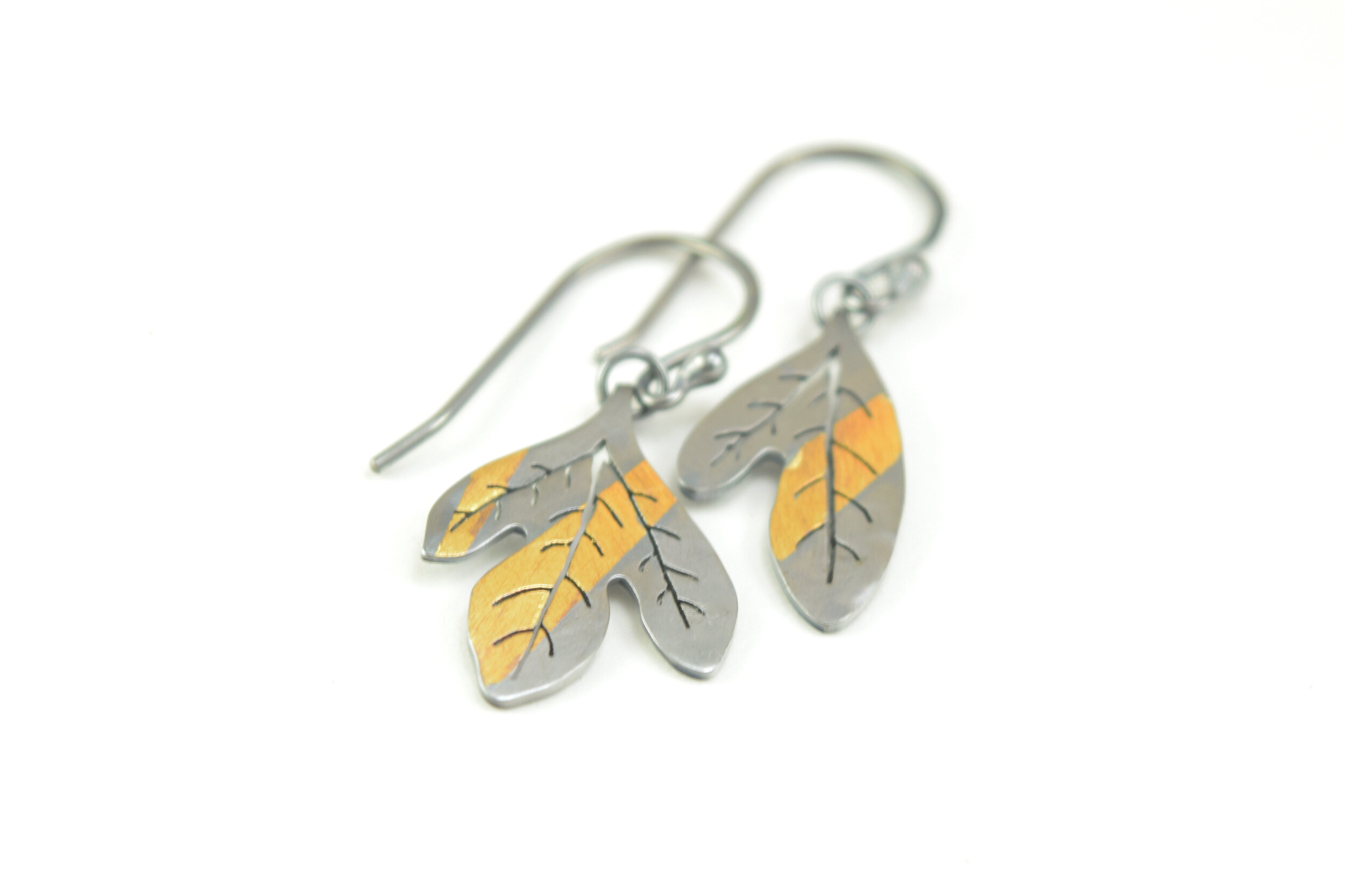 Sassafras Leaf Earrings