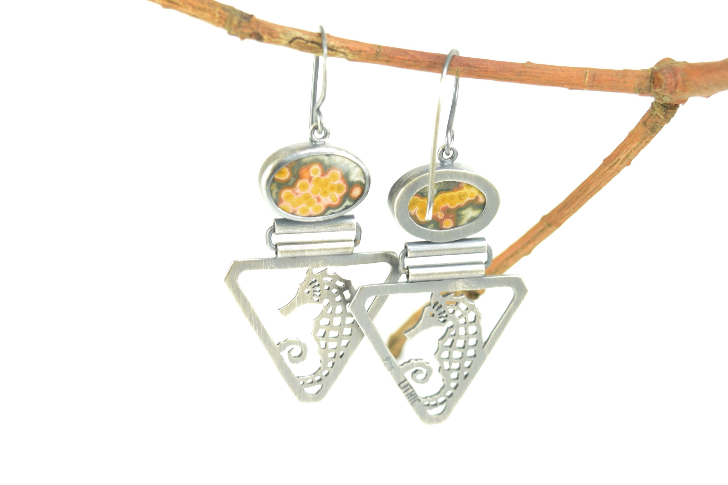 Spiny Seahorse Earrings with Ocean Jasper (2).jpeg