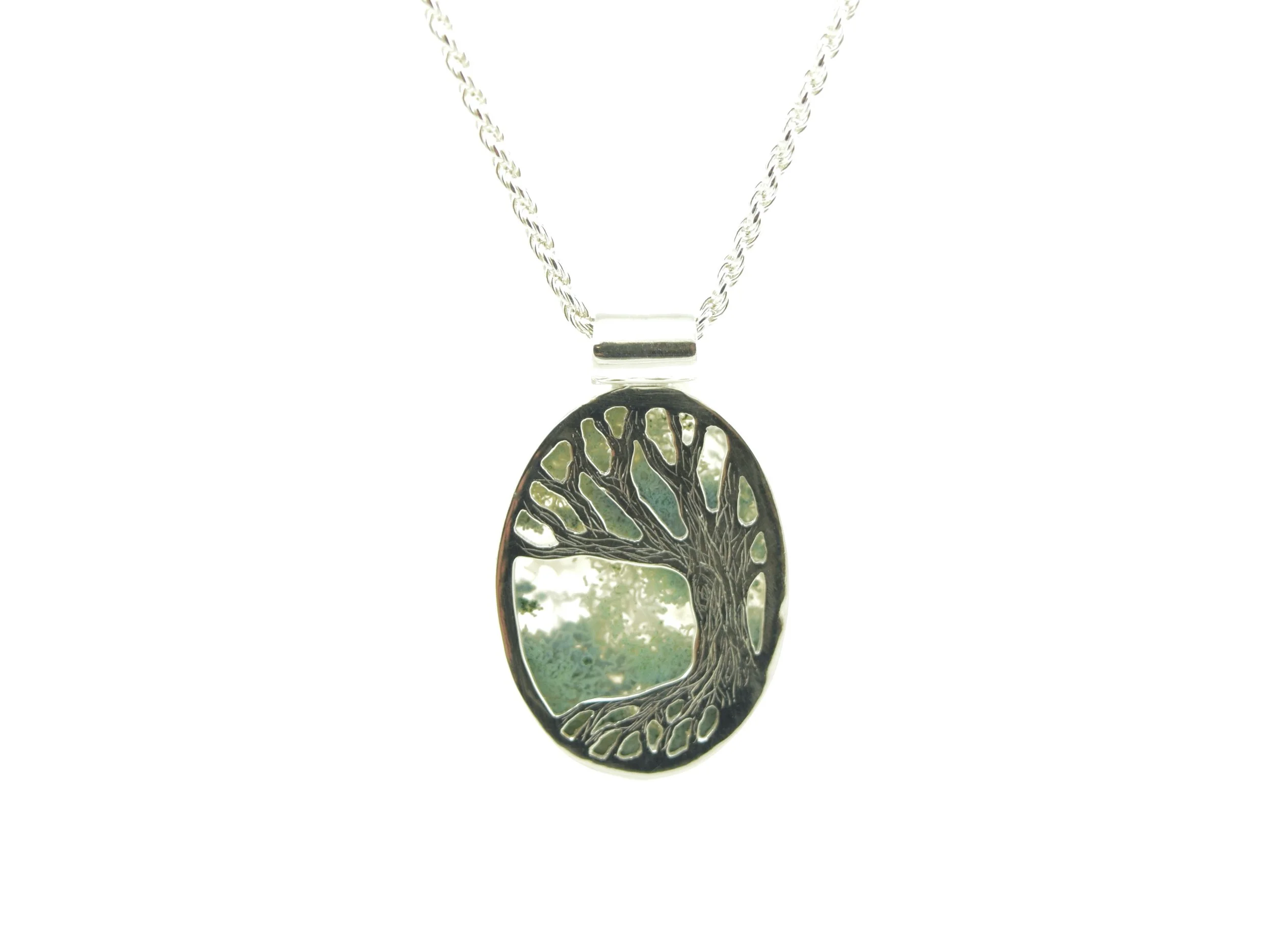 Creating a Moss Agate Tree Pendant