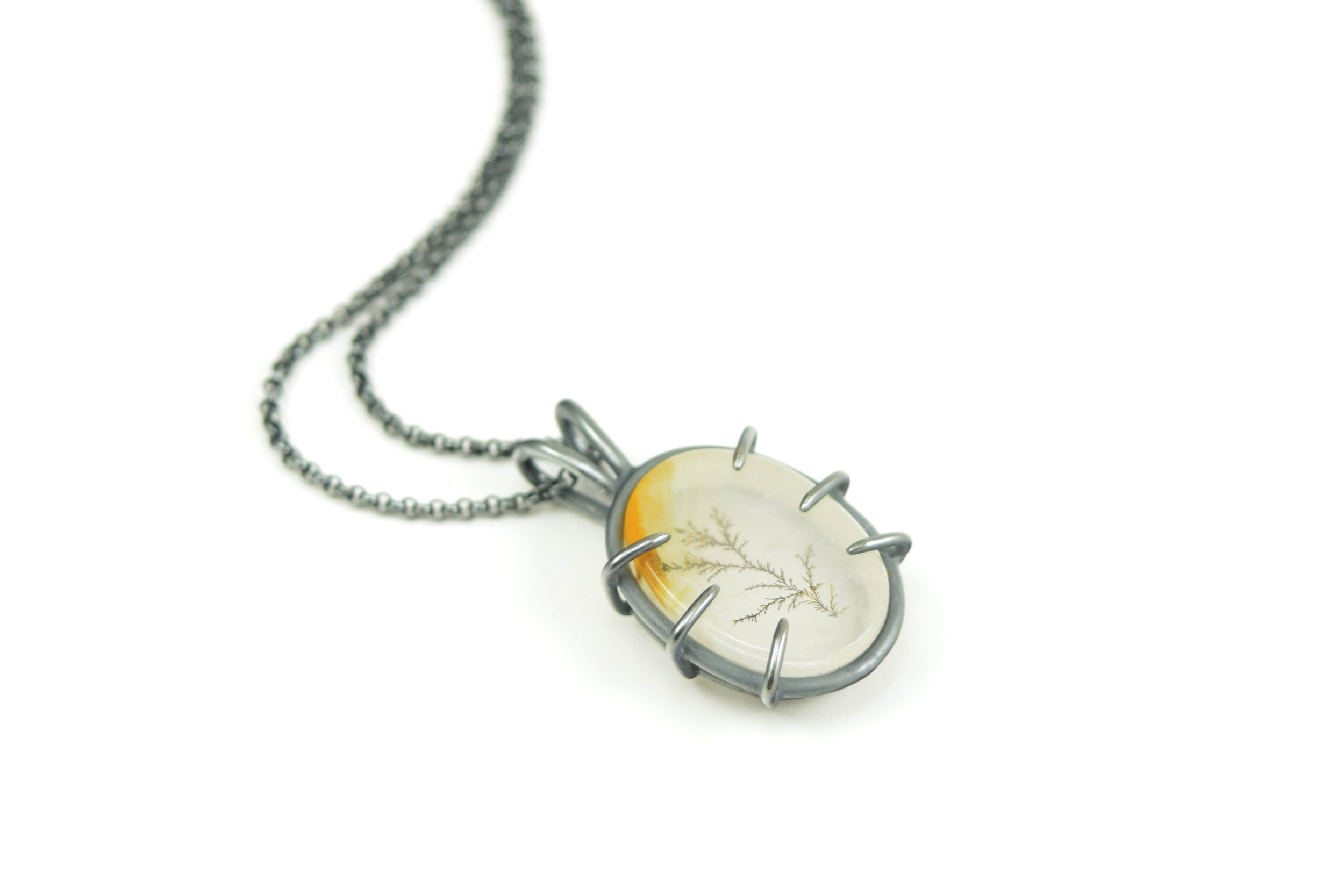 Oval Dendritic Quartz Necklace.jpeg
