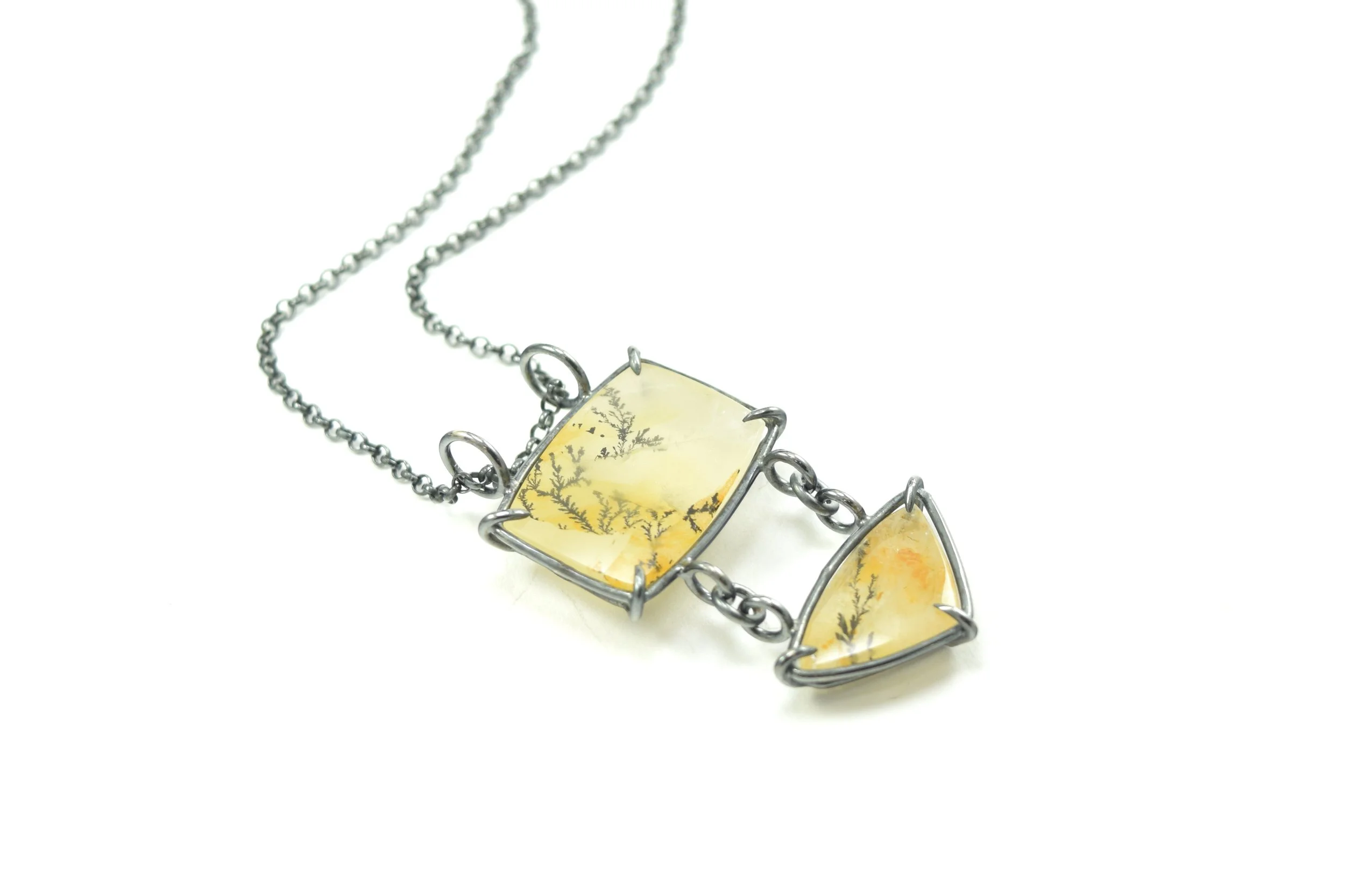 Basket Set Dendritic Quartz Necklace