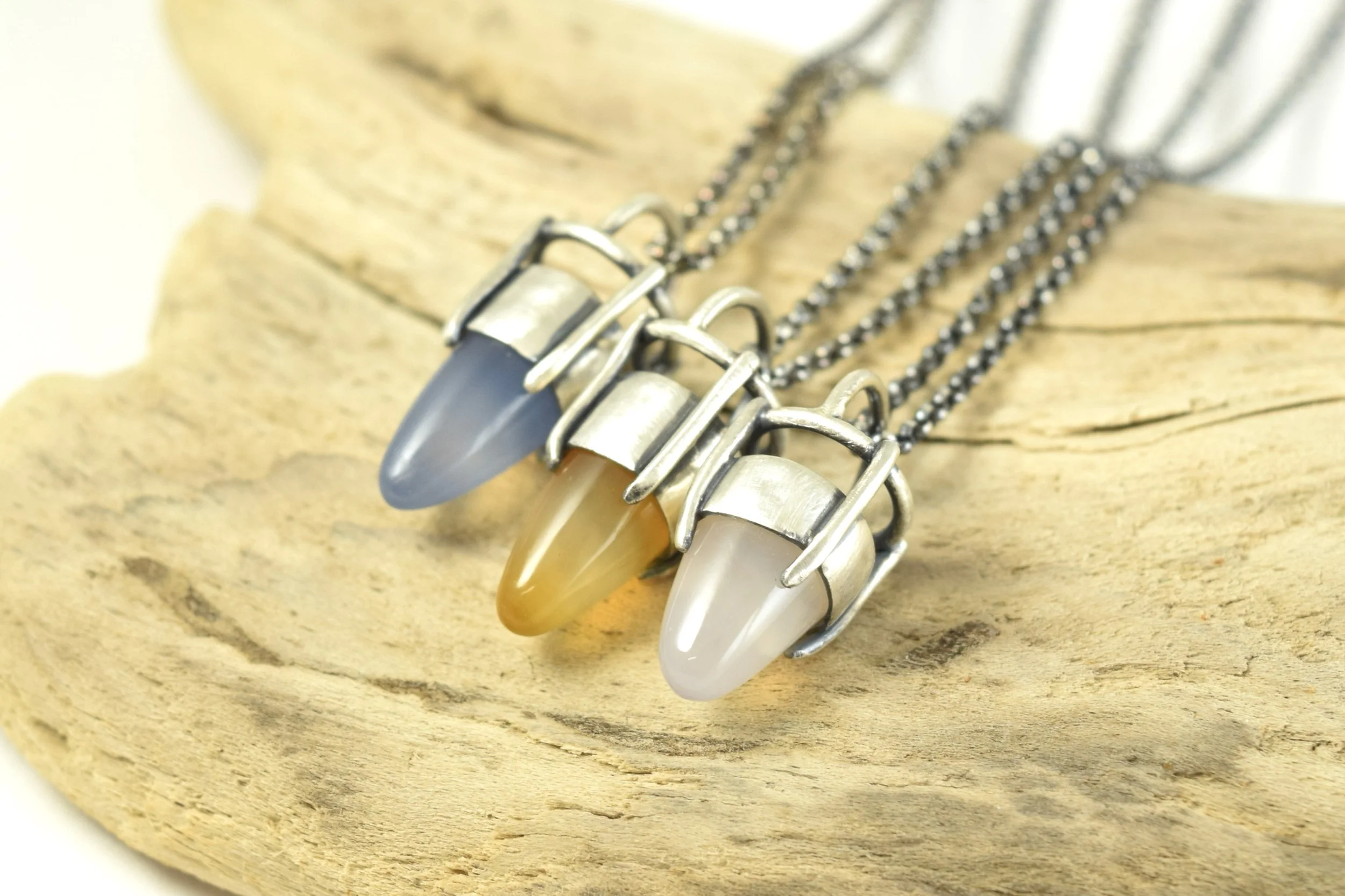 Chalcedony Bullet Necklaces.jpeg