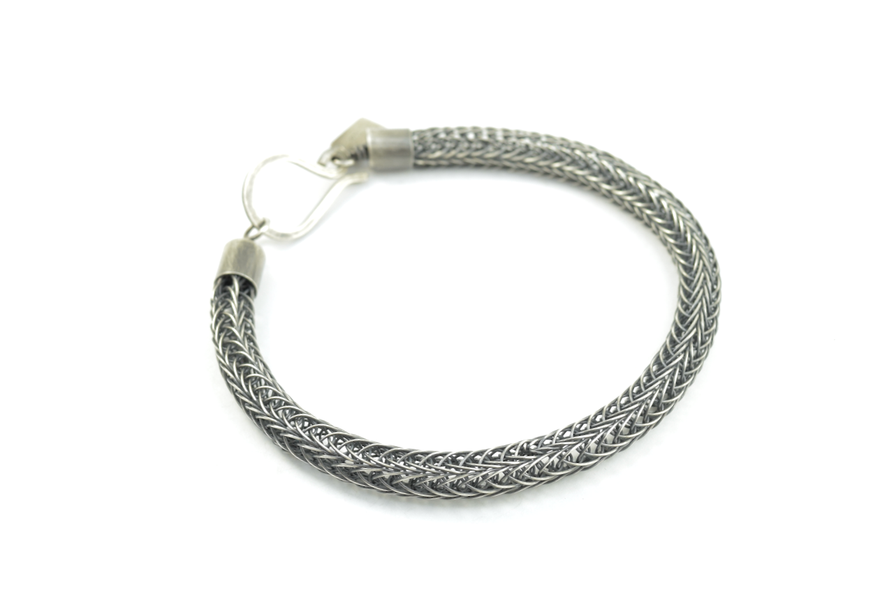 Sterling Silver Viking Knit Bracelet - Thick Double Weave (3).png
