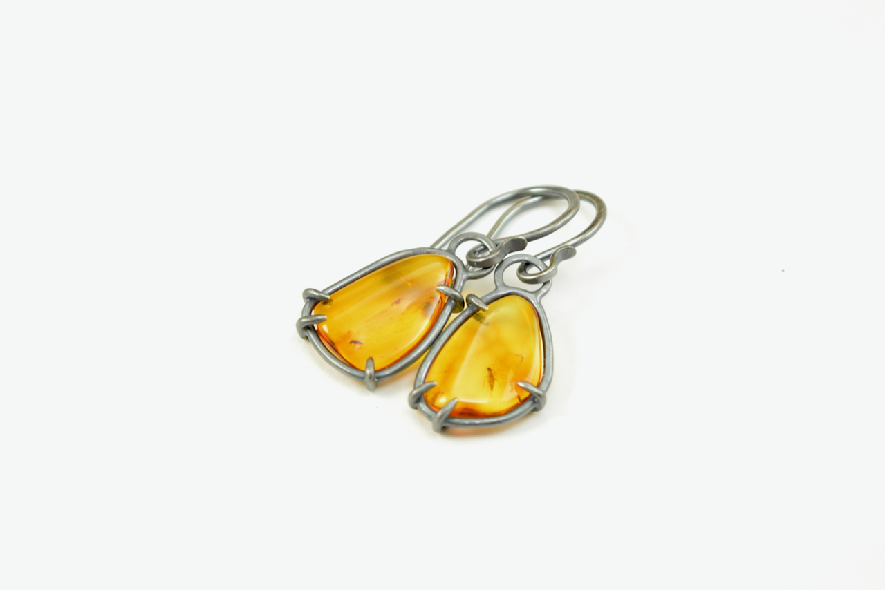 Baltic Insect Amber Earrings- Triangle (6).png