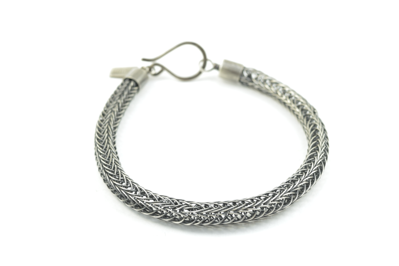 Sterling Silver Viking Knit Bracelet - Thick Double Weave (10).png