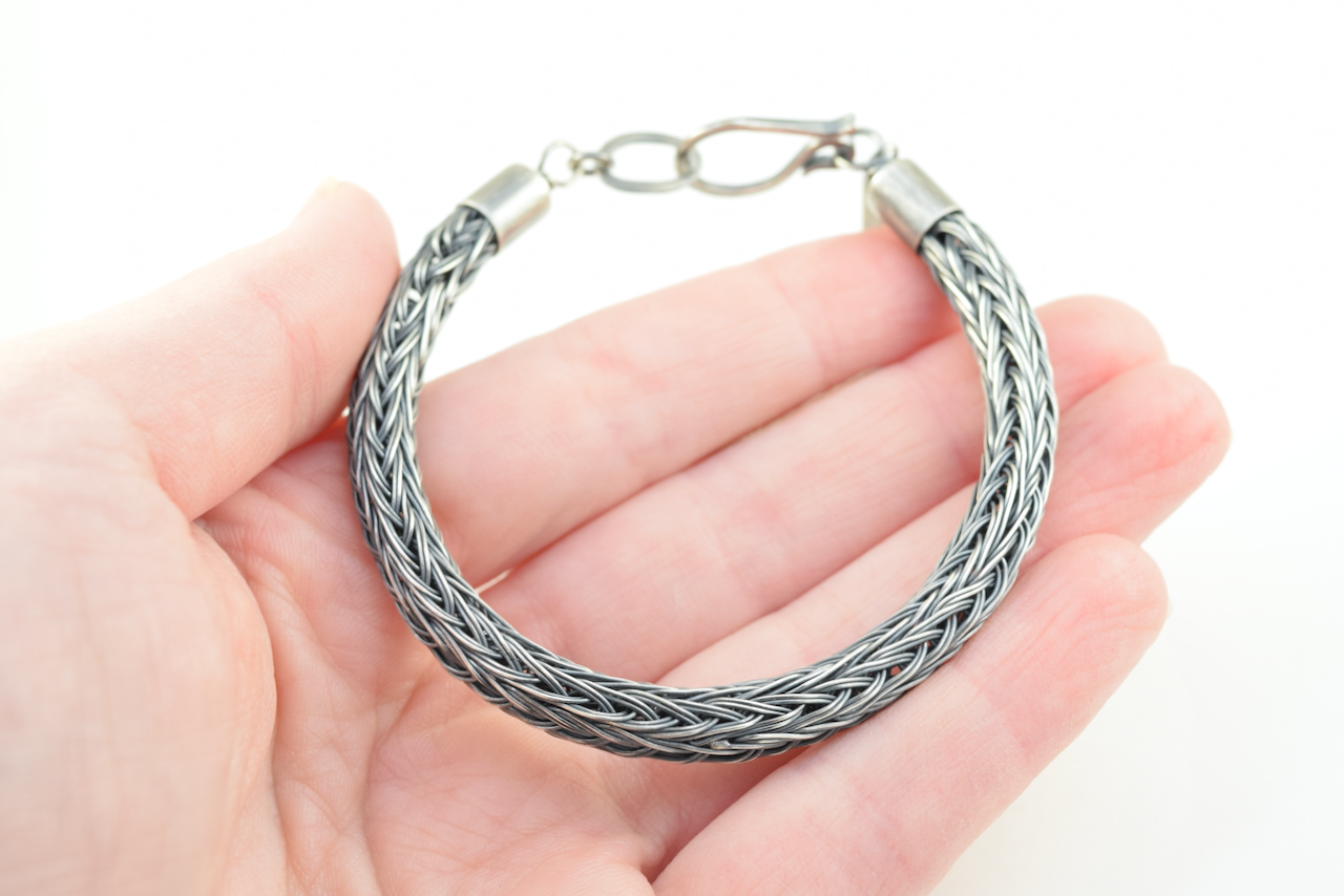 Double Strand Double Viking Knit Bracelet Sterling Silver (7).png