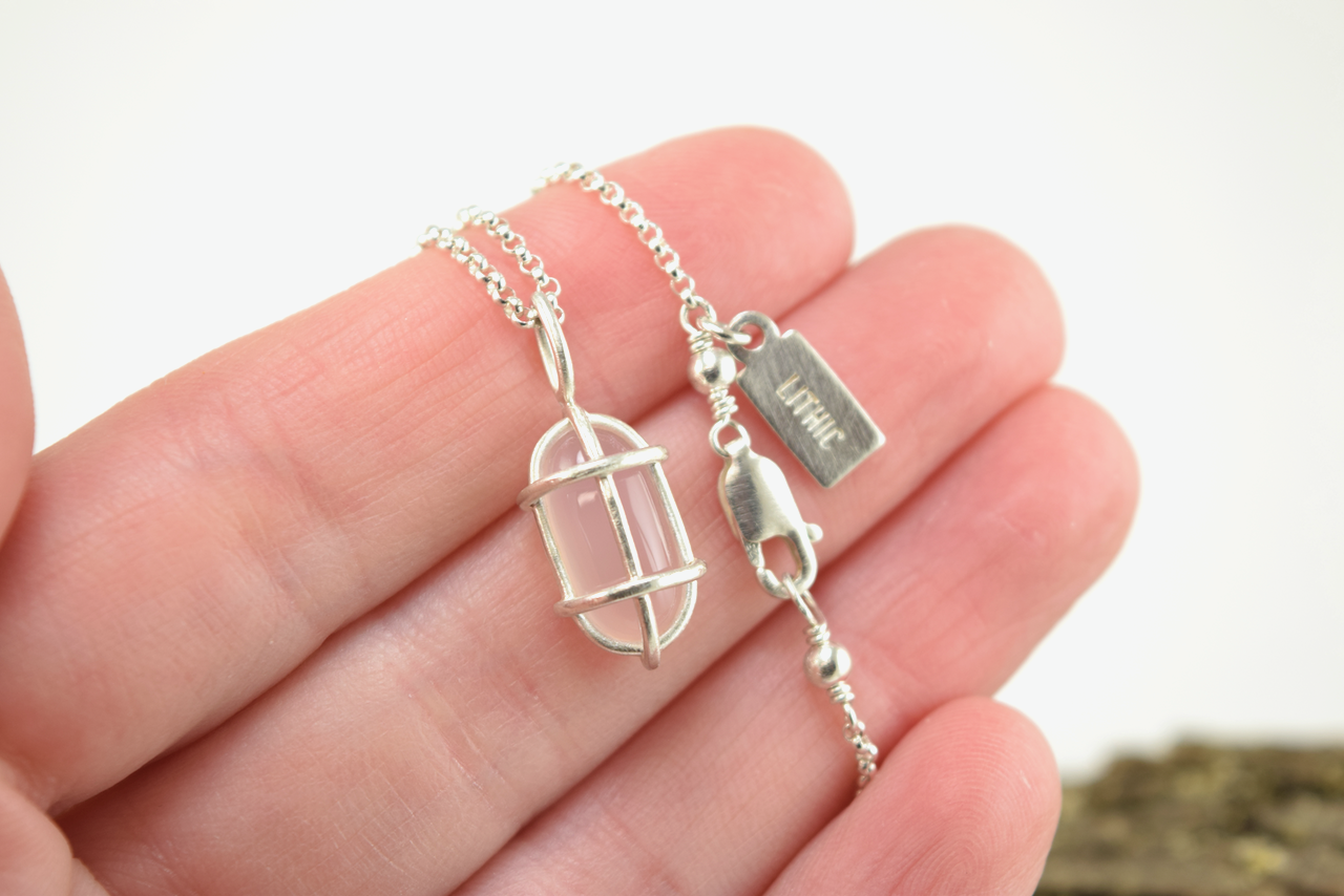 Pink Chalcedony Pill Bulkhead Light Necklace (8).png