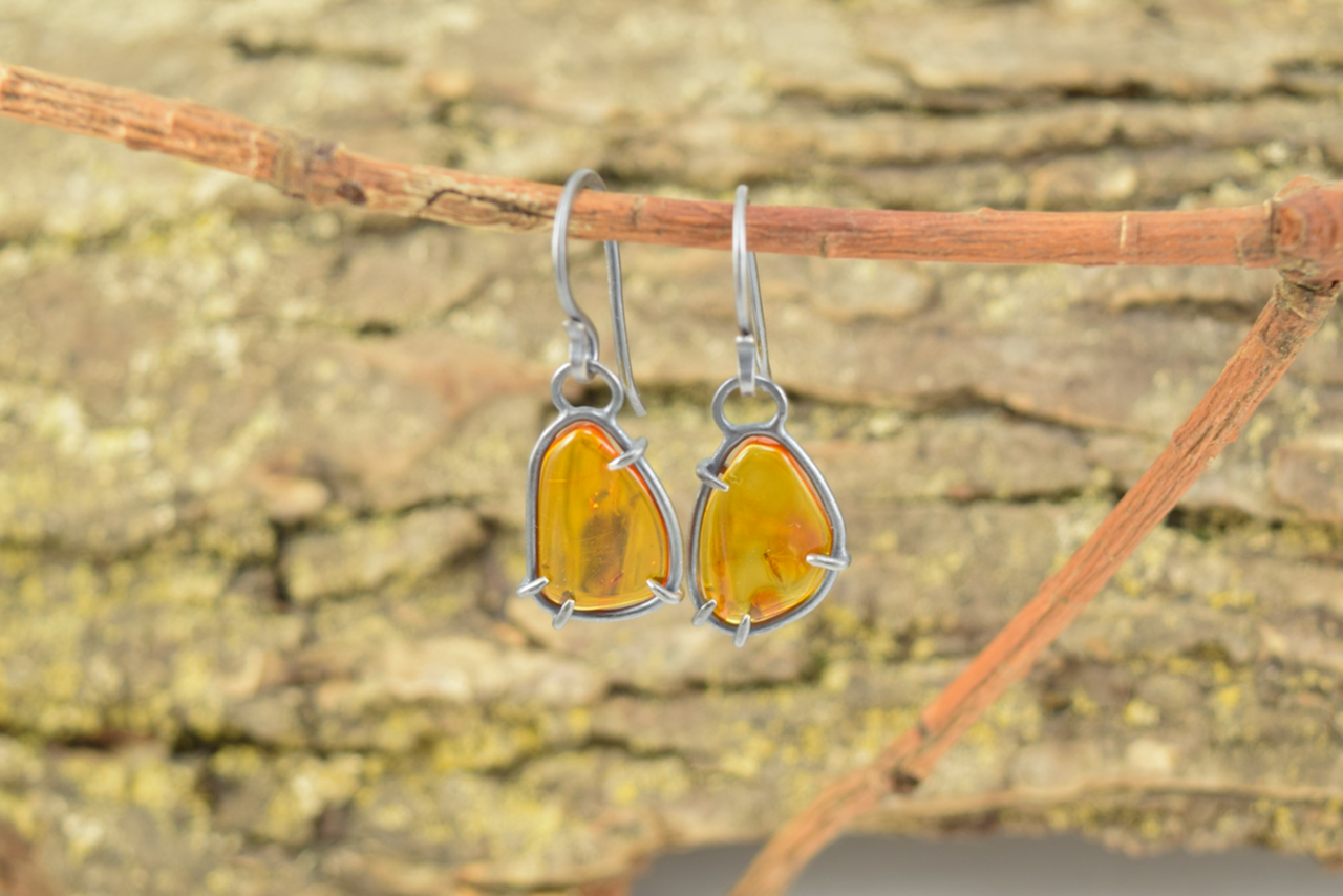 Baltic Insect Amber Earrings- Triangle (2).png