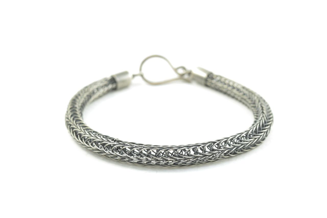 Sterling Silver Viking Knit Bracelet - Thick Double Weave (1).png