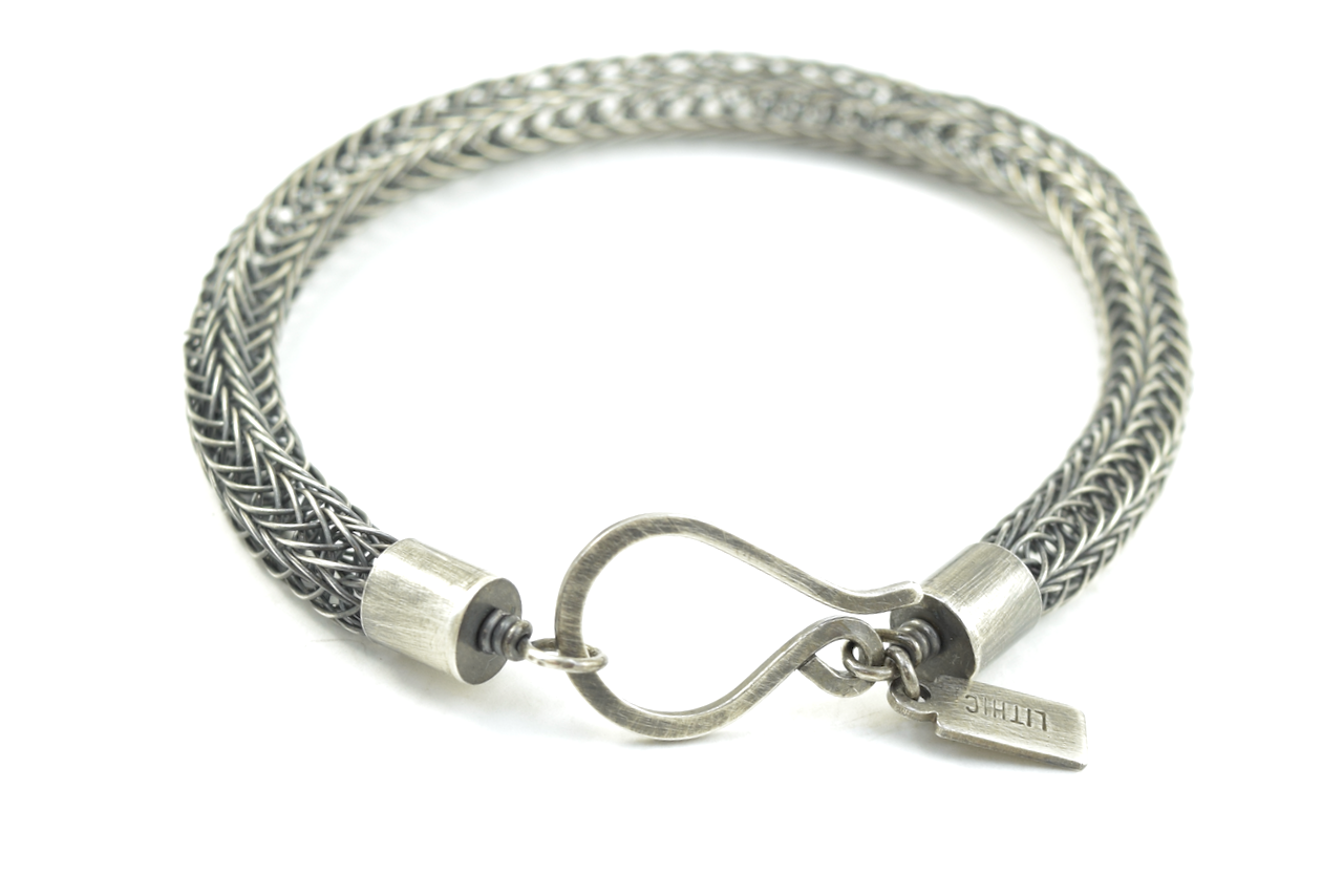 Sterling Silver Viking Knit Bracelet - Thick Double Weave (5).png