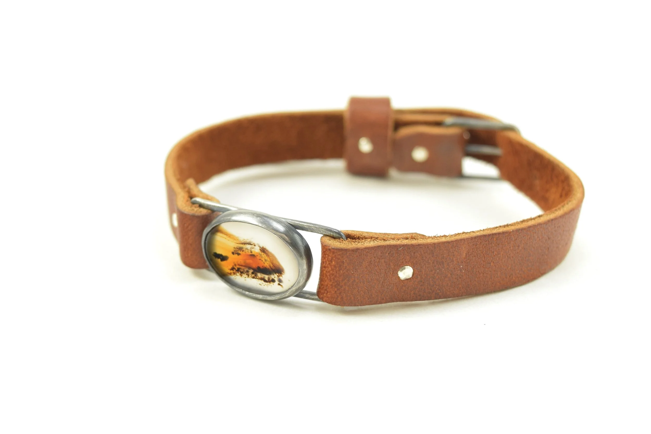 Montana Agate Leather Watchband Bracelet (1).jpeg