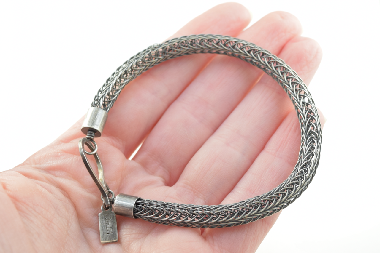 Sterling Silver Viking Knit Bracelet - Thick Double Weave (6).png