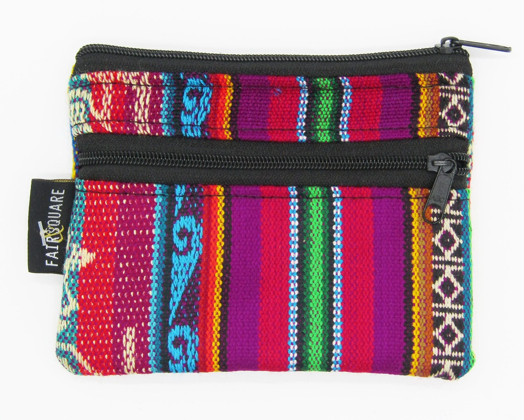 double zip coin purse