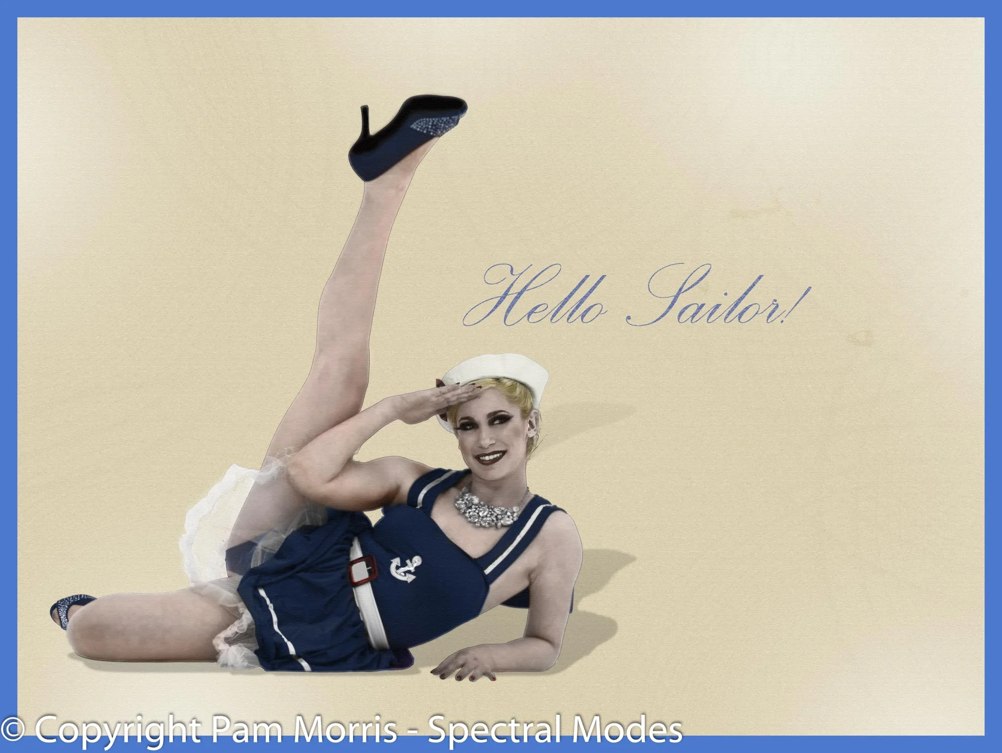 Vargas Style Pinup Poster