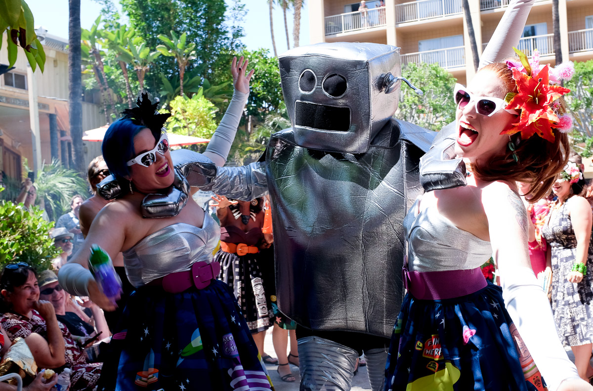 Until the dance party was terminated by a giant robot