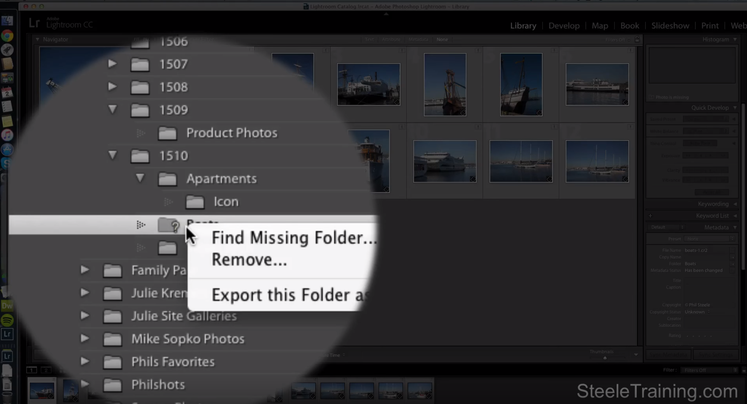 How to Find Missing Photos in Lightroom