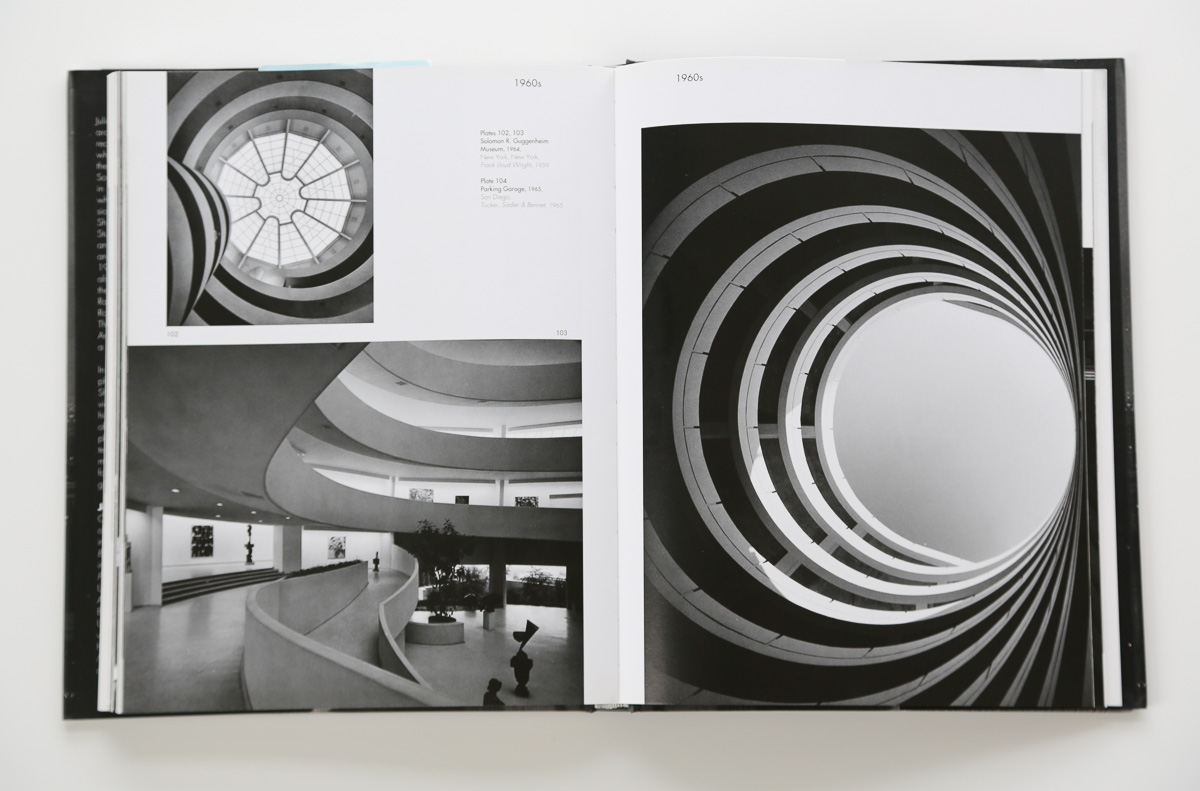 The inner spiral ramp of the parking garage near my apartment. (right-hand page)