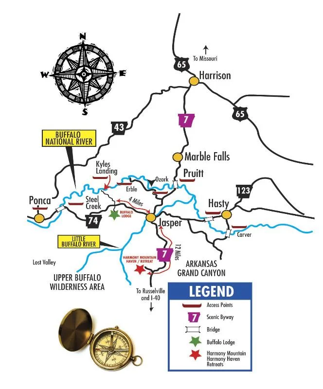 Find Us Here Buffalo River Lodging Toll Free 877 428 3563