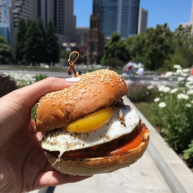 #Saturday sunshine &amp; burgers🍔 . Because life is too short to eat boring food!