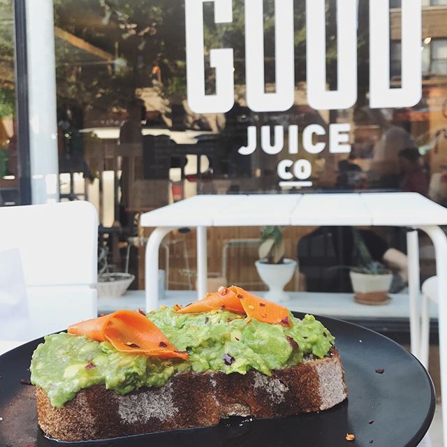 @realgoodjuiceco on #southport #avacadotoast #NOMaste #chicagofoodie