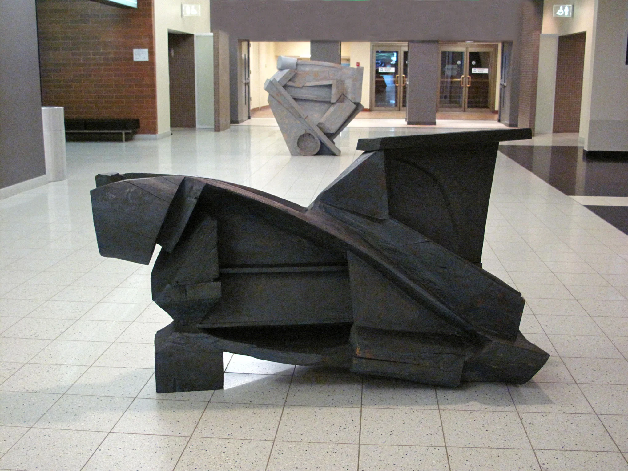 Revolution, 1985, wood, pigment, 49” x 94” x 22"