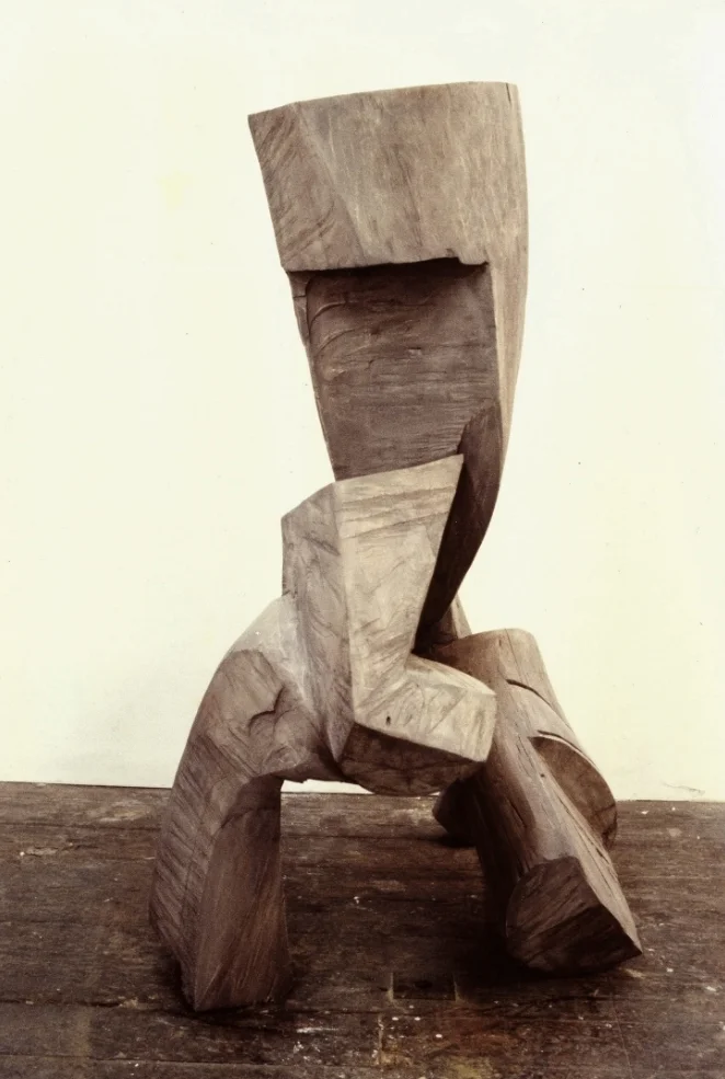 Hustle Bustle, 1985, wood, 66” x 44” x 46”