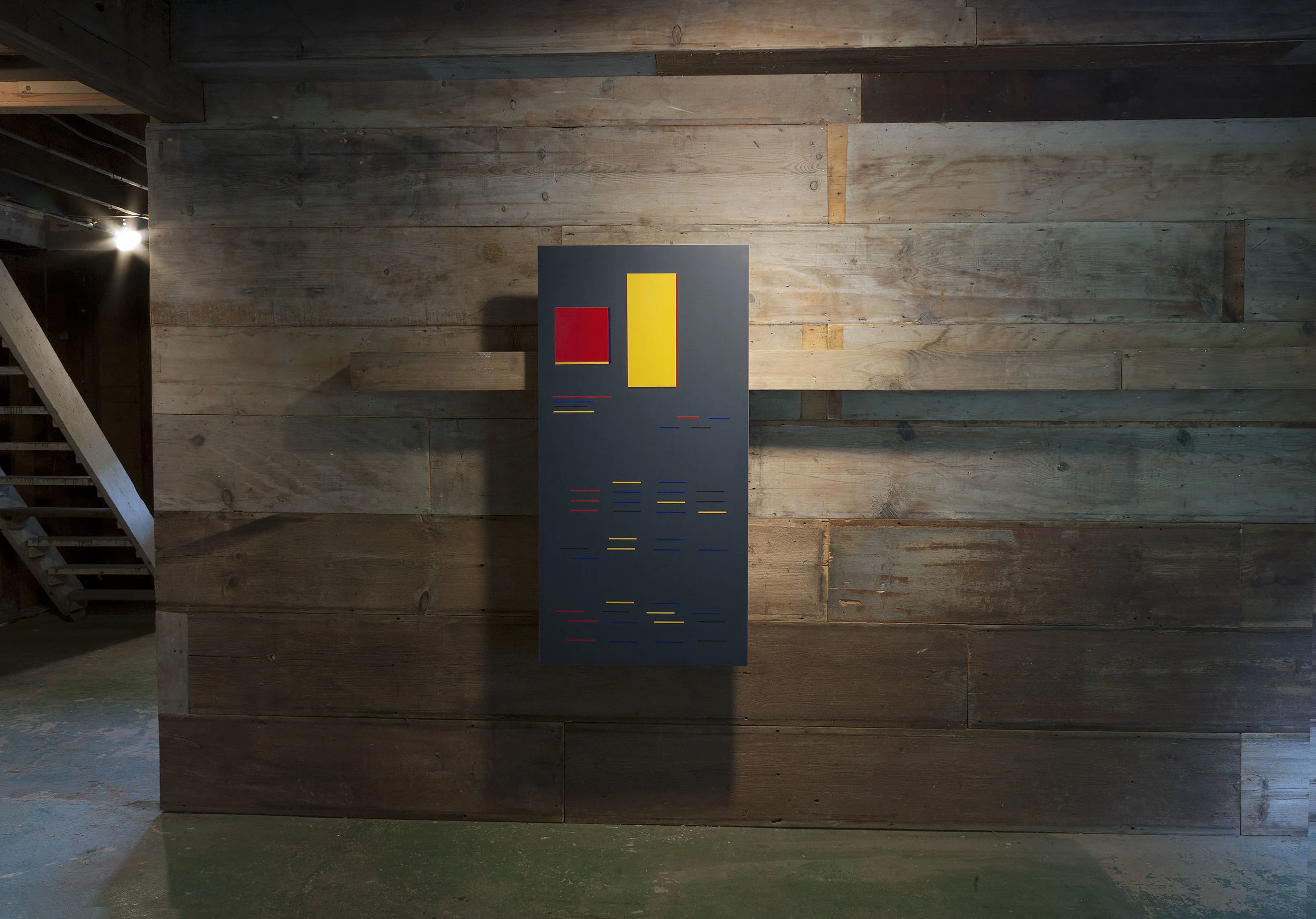 Mario Navarro, Short Story About Geometry 2, 2018. Acrylic paint on wood, 120 x 60 cm. (47 x 23 in.)