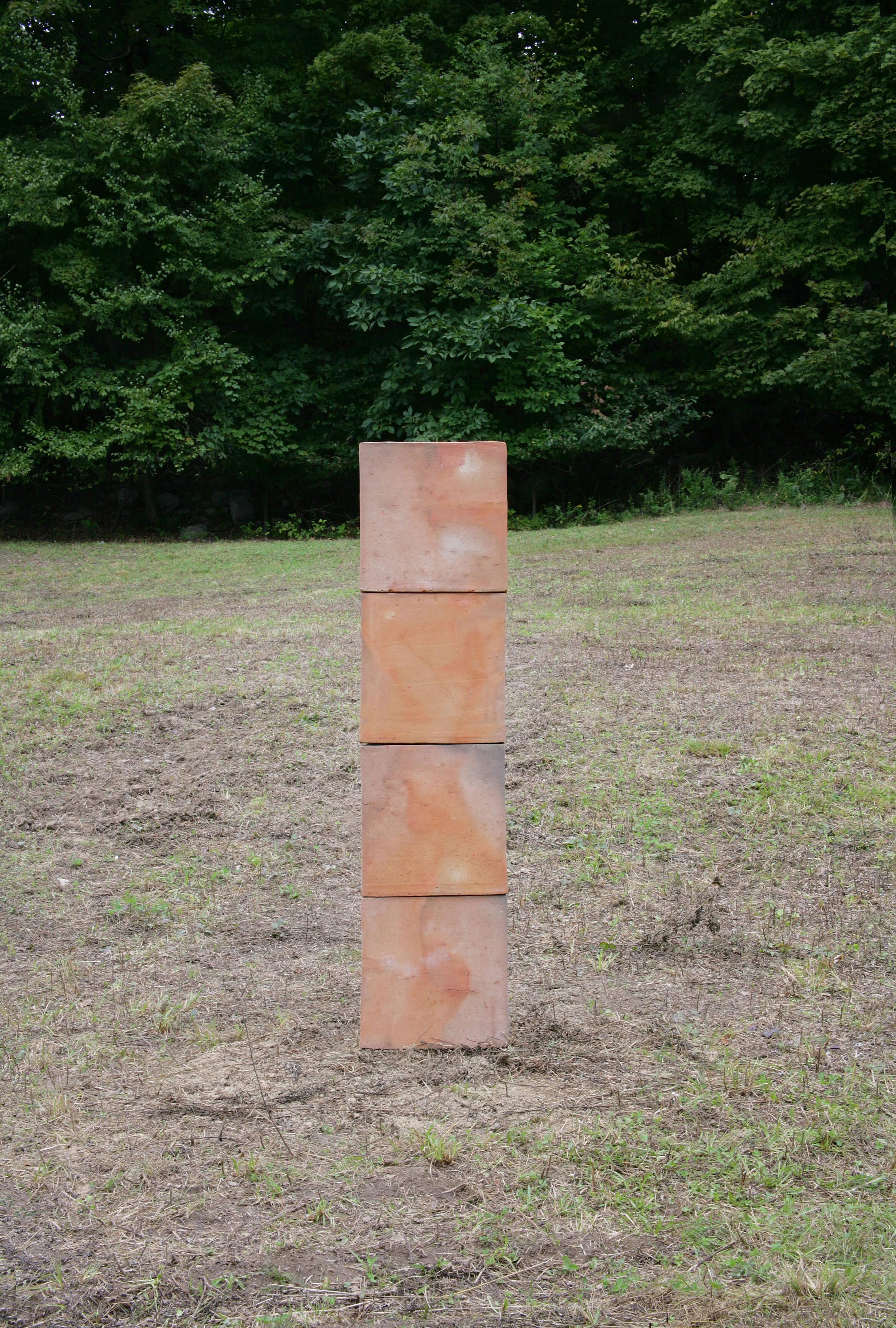Bosco Sodi, Untitled, 2017. Clay, 150 x 37 x 37 cm. (59 x 14.7 x 14.7 in.)