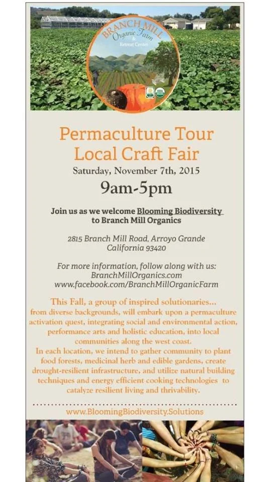 Blooming Biodiversity Permaculture Activation Tour & Local Crafts at Branch Mill Organic Farm