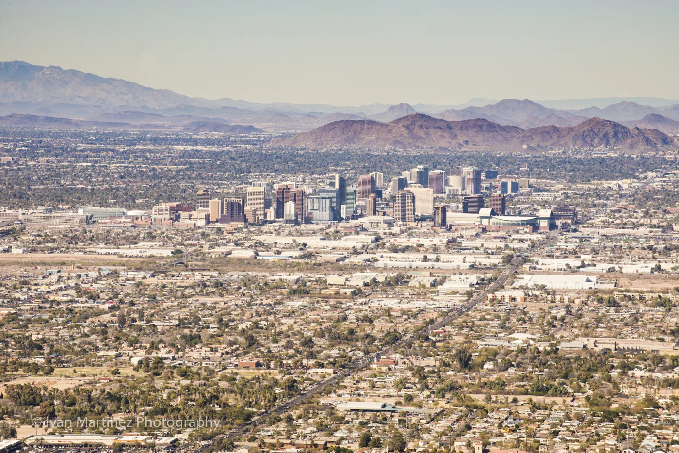 View of Downtown Phoenix from South Mountain