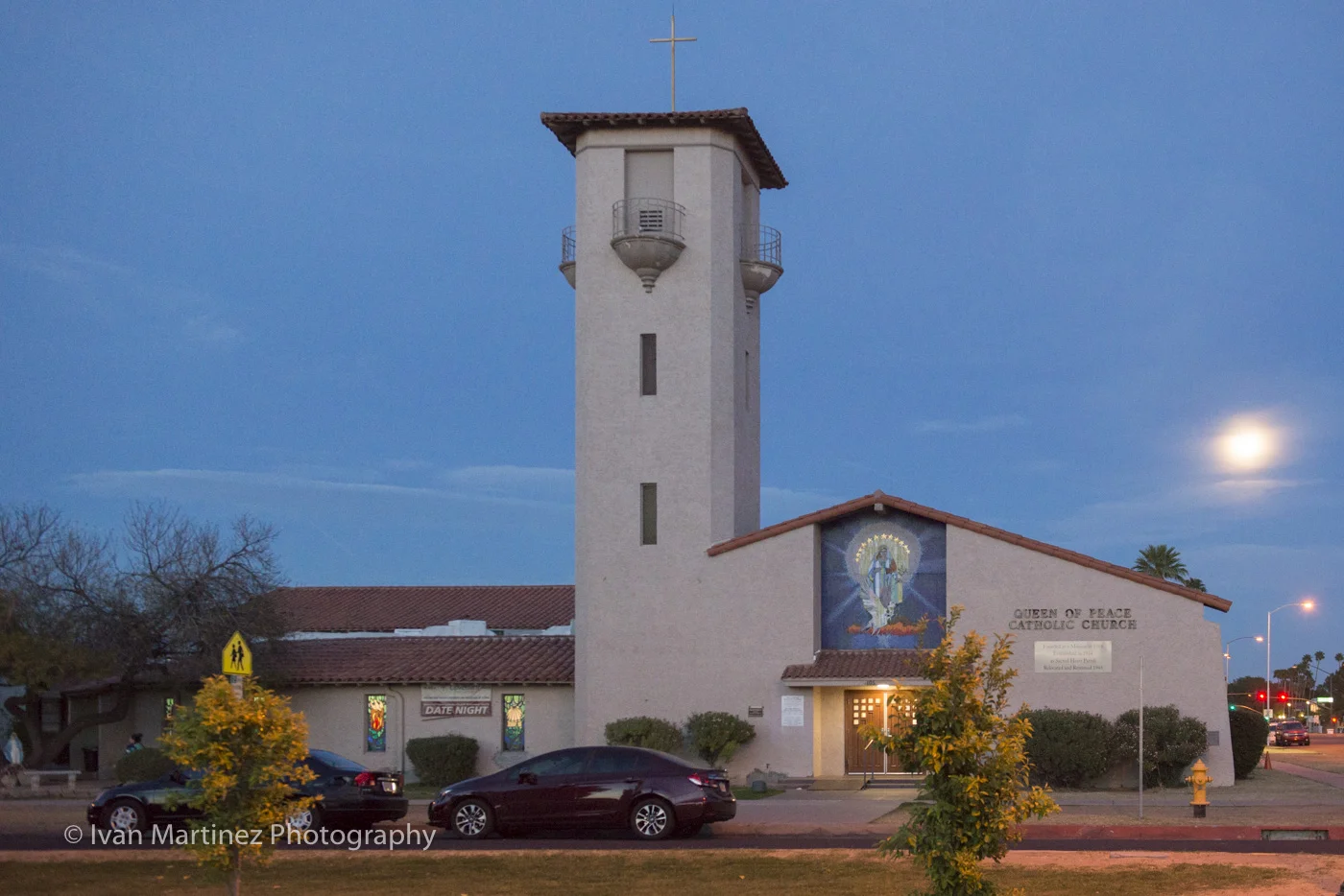 Queen of Peace Catholic Church. Down Town Mesa. Photo by Ivan Martinez Photography