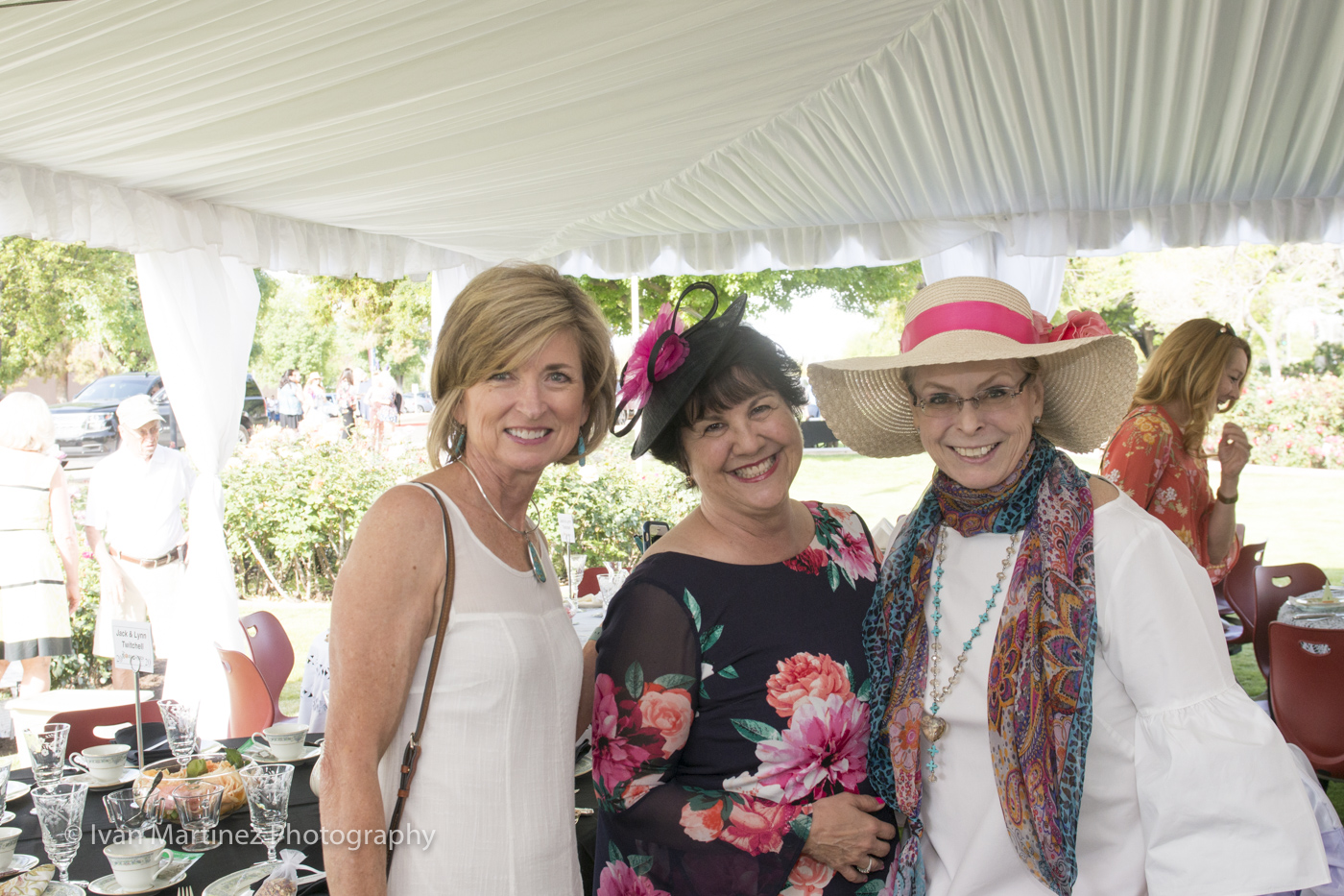 Participants at the Mesa Community College Rose Garden Tea Event