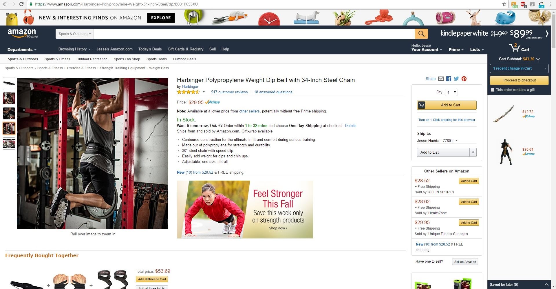 Harbinger Amazon website.JPG