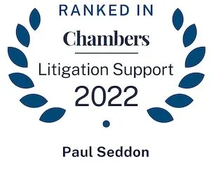 Ranked in Chambers Litigation Support 2022 - Paul Seddon