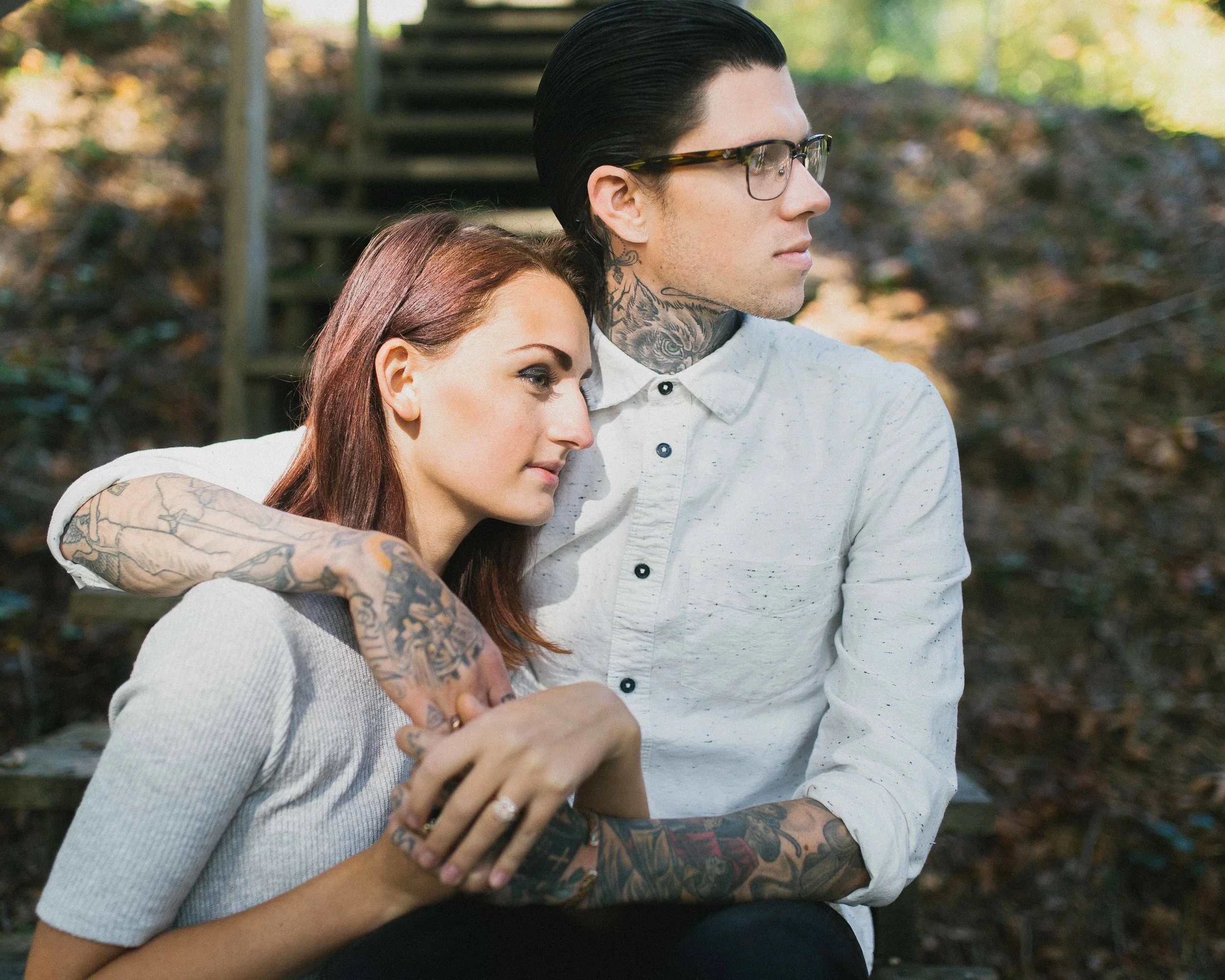 Portland Engagements || Mark + Sydney || Forrest Park