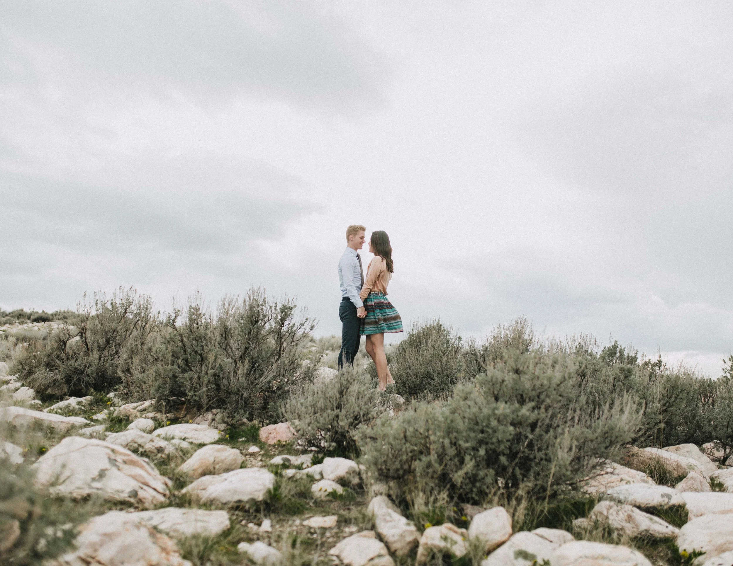 Antelope Island || Emerald + Kyle || Utah Engagements