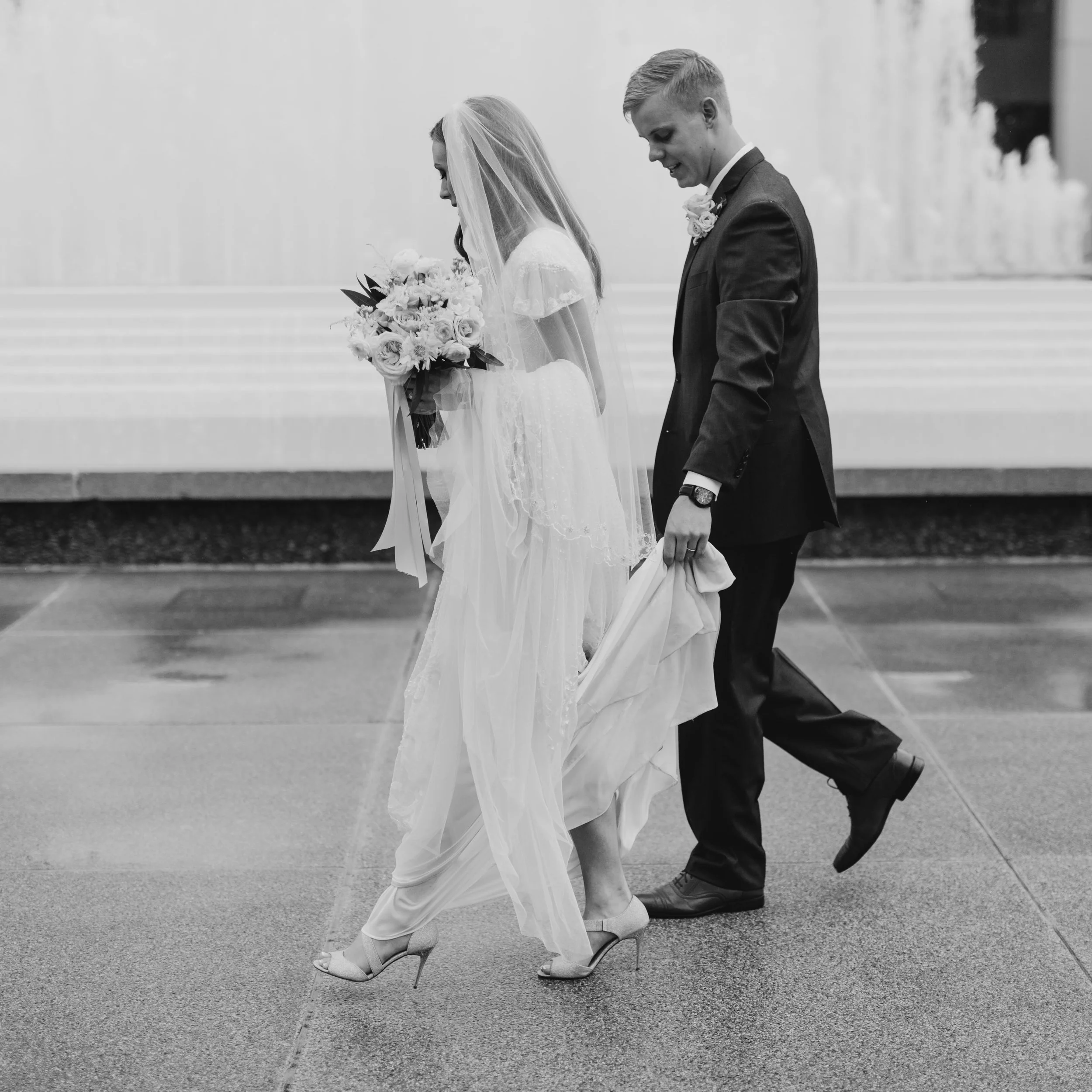 Salt Lake City Temple Wedding || Ali + Austin || Utah Photographer