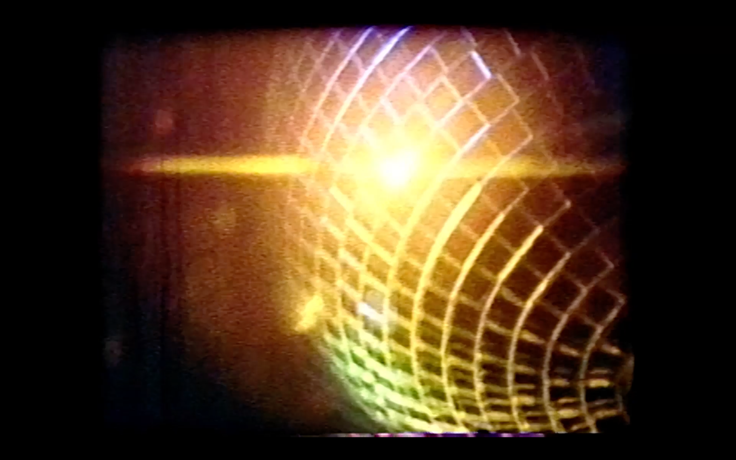 A disco ball and golden light
