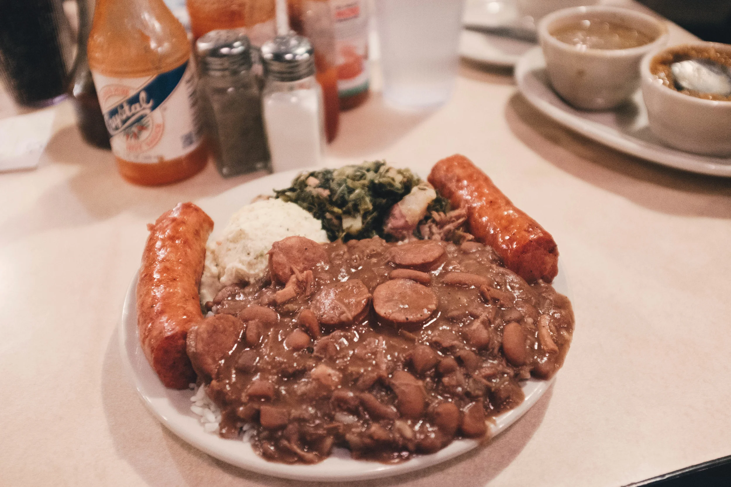 Cajun fare wasn’t my favorite, but this red beans and rice with sausage was quite an experience.