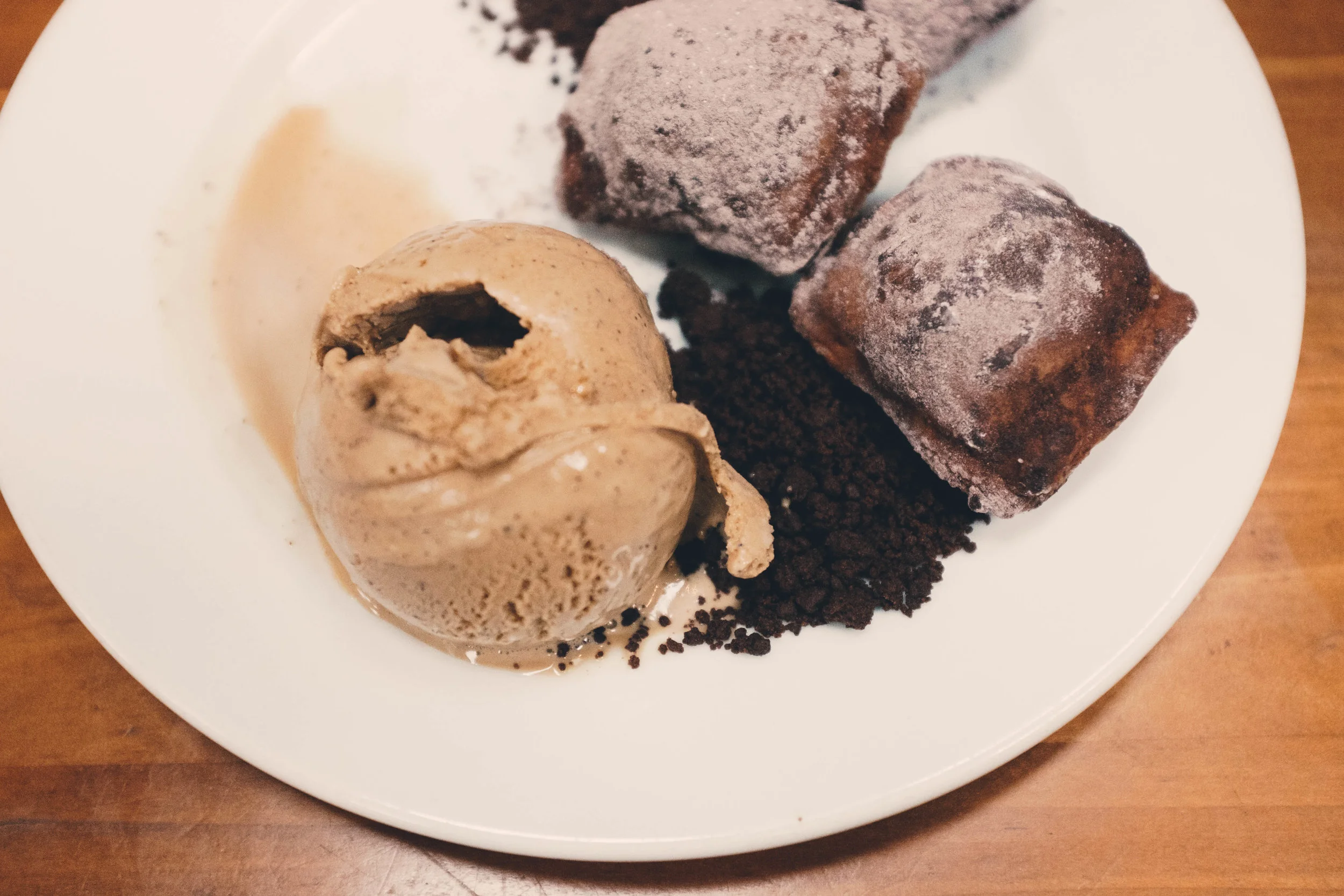 Chocolate-filled beignets. Say no more.