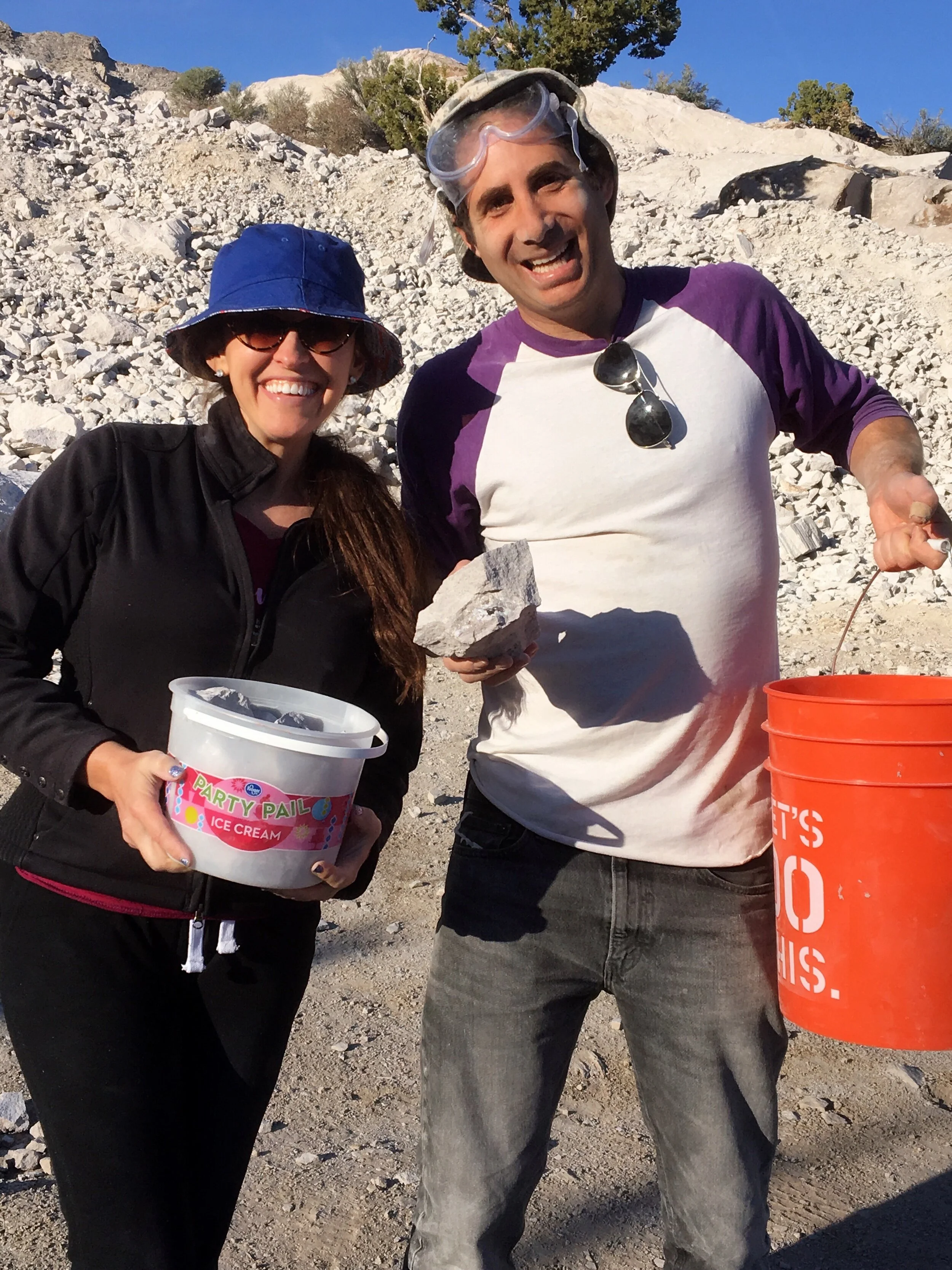 Me and Sheri Fossil-hunting in Utah