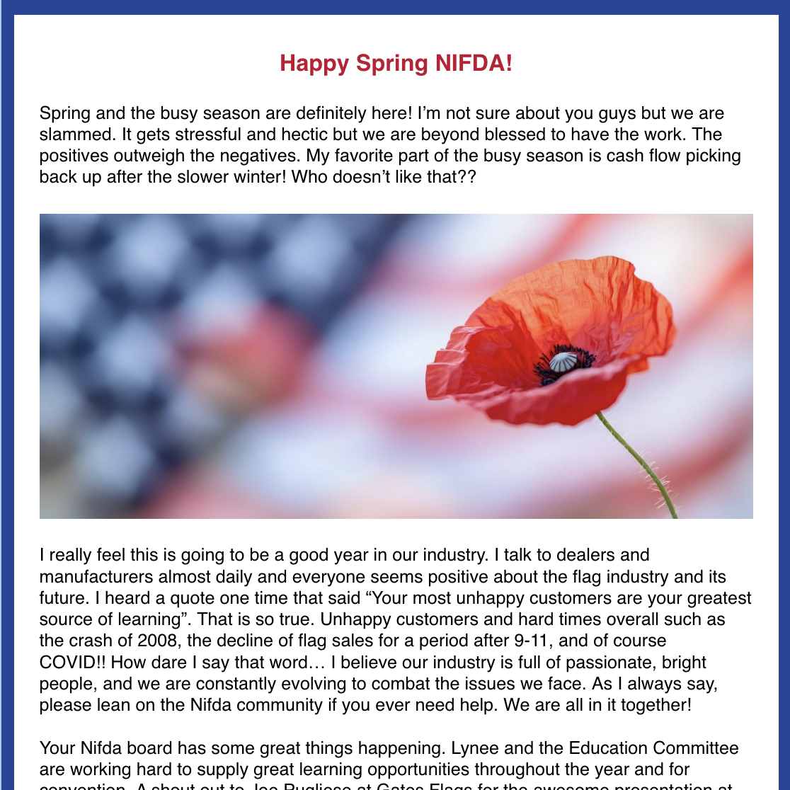 April 2025 Newsletter