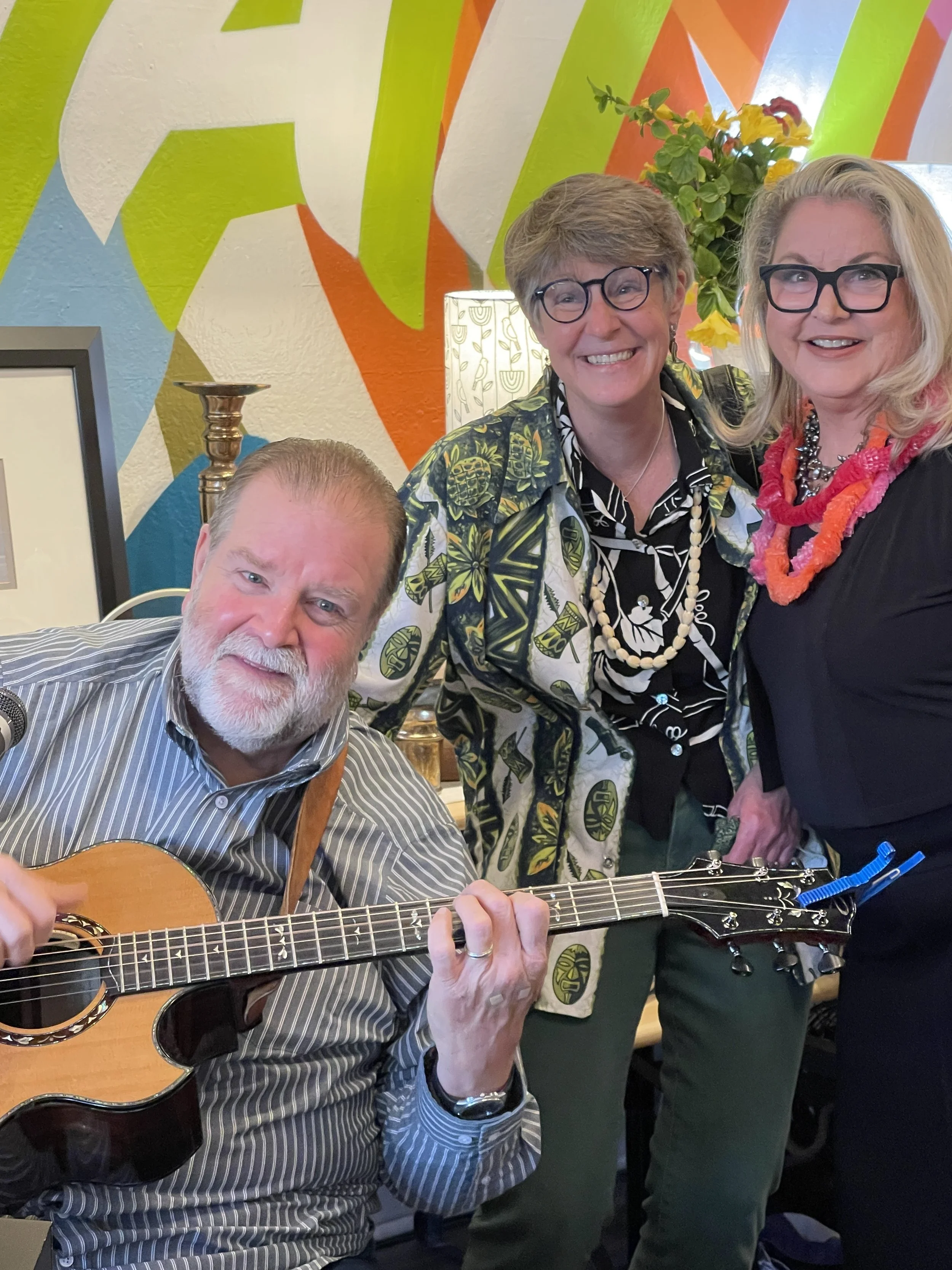 BOB BENNETT SANG! and at LeRoy's closing reception