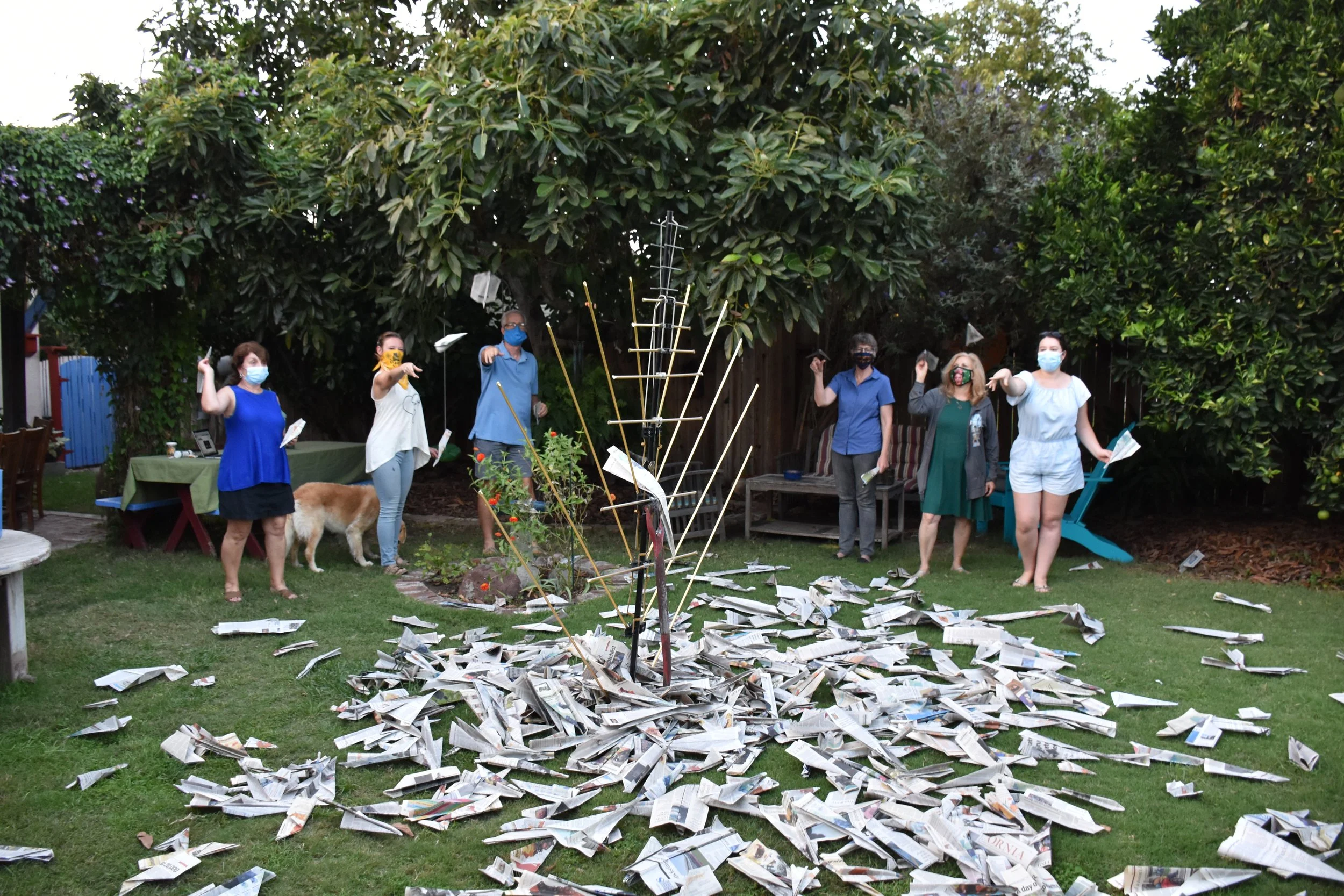 One of many gatherings...praying over Covid-19