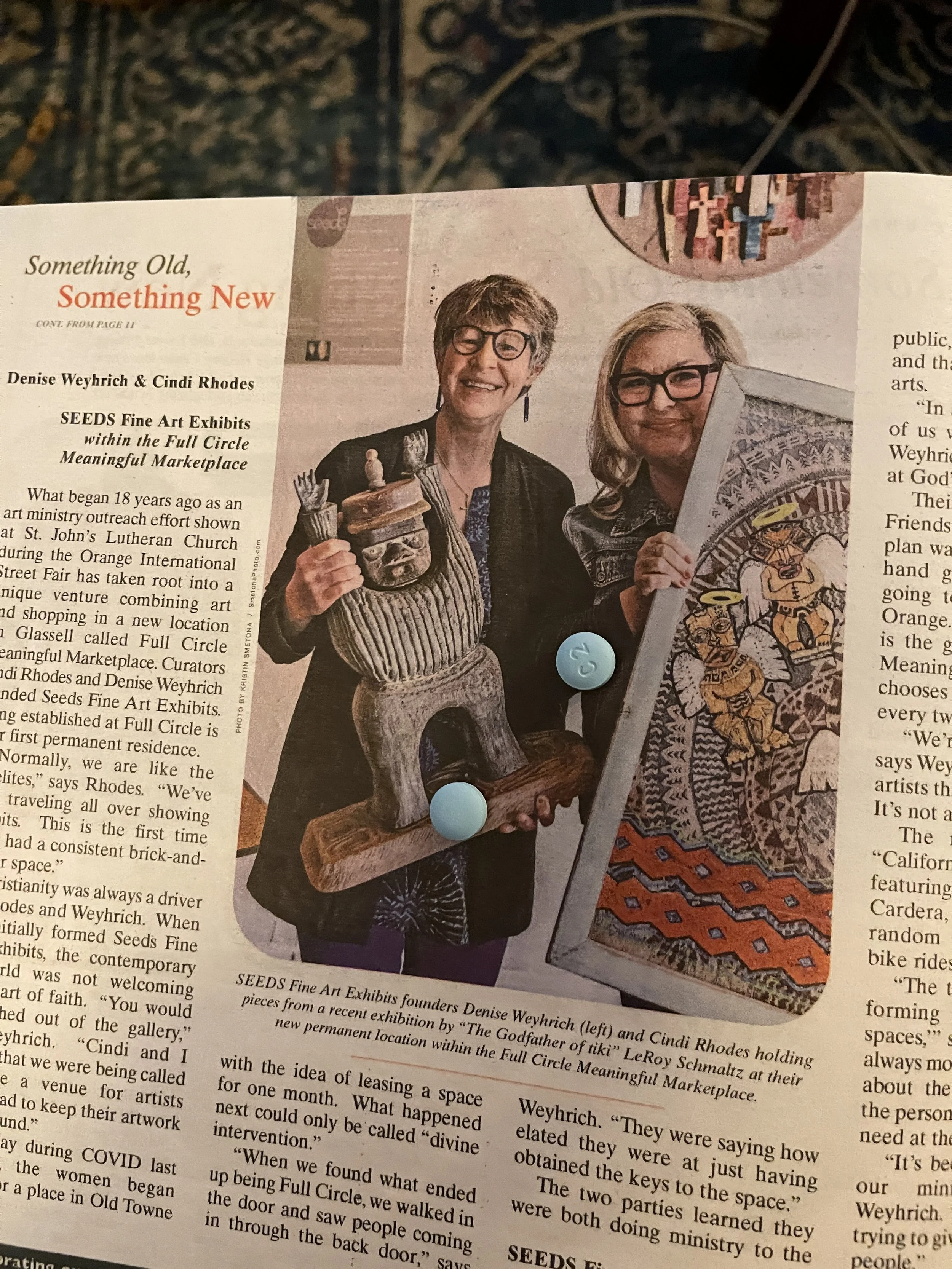 Newspaper article feature all about SEEDS!