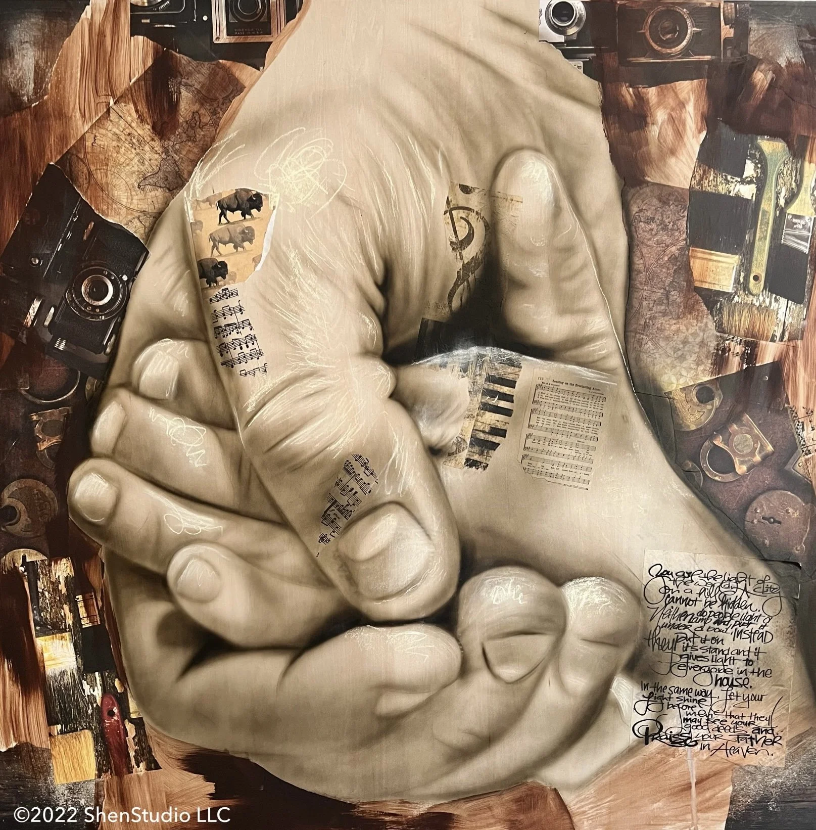 Shen's artwork "Fathers Touch"