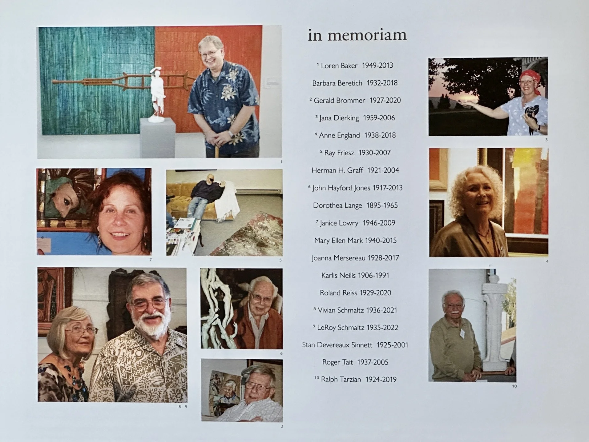 Memorial page 