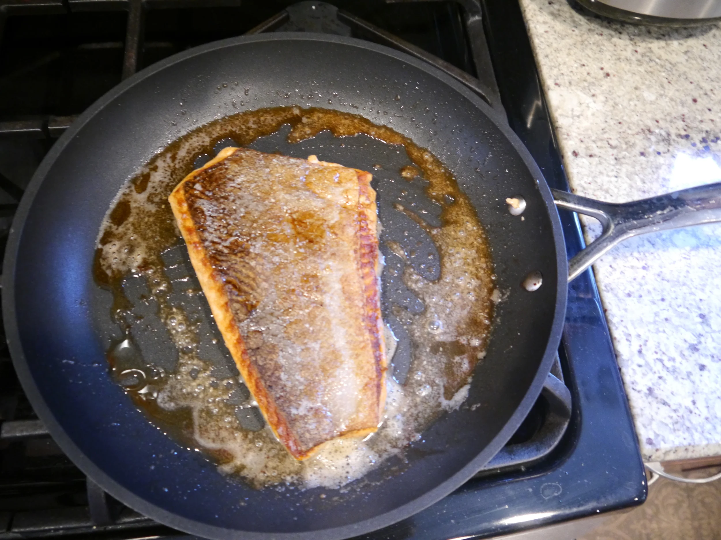 Crispy skin and all that lovely brown butter. I wish you could smell this. 