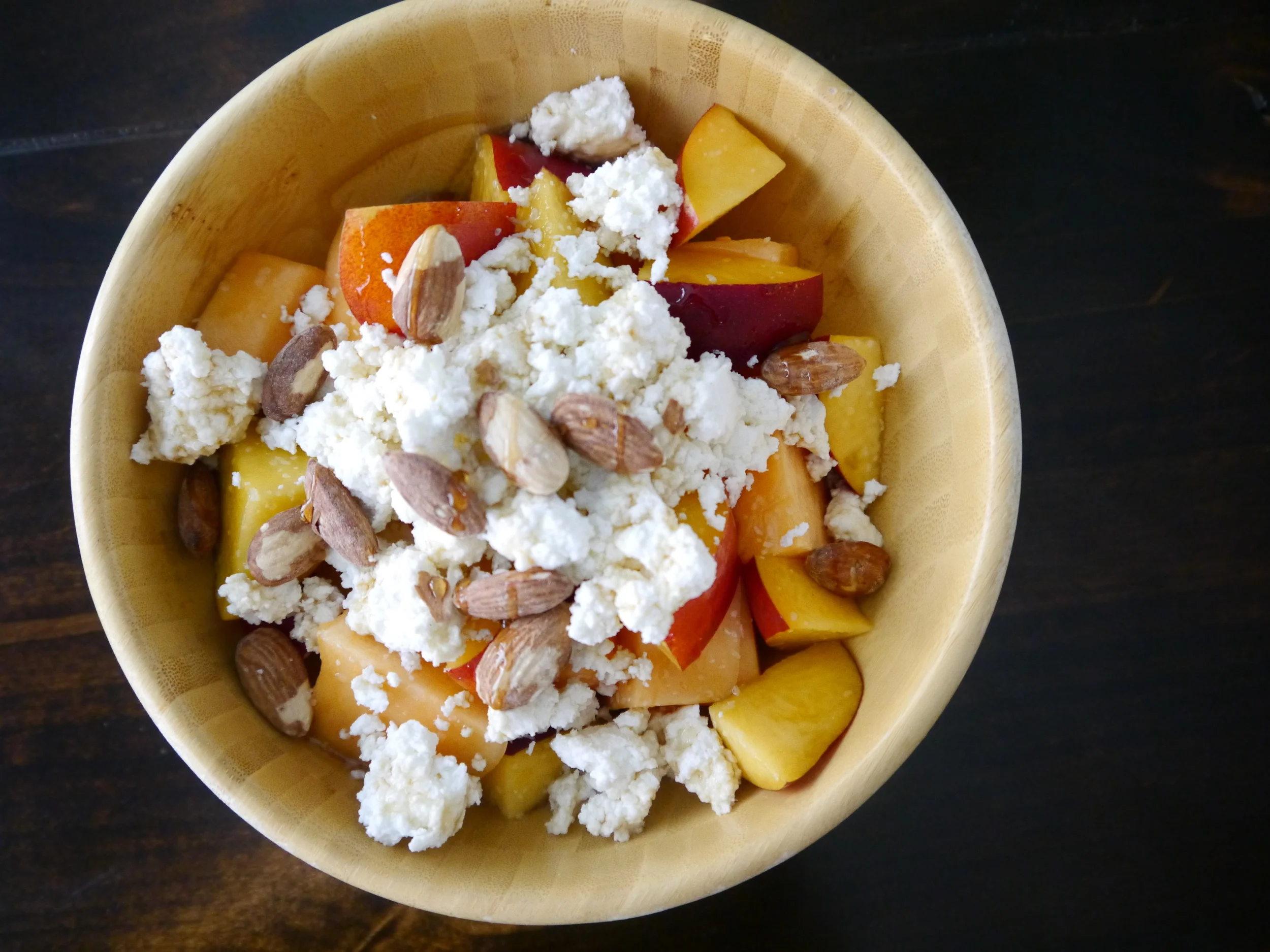 I had to eat some immediately, with fruit, almonds, sea salt and agave nectar. 